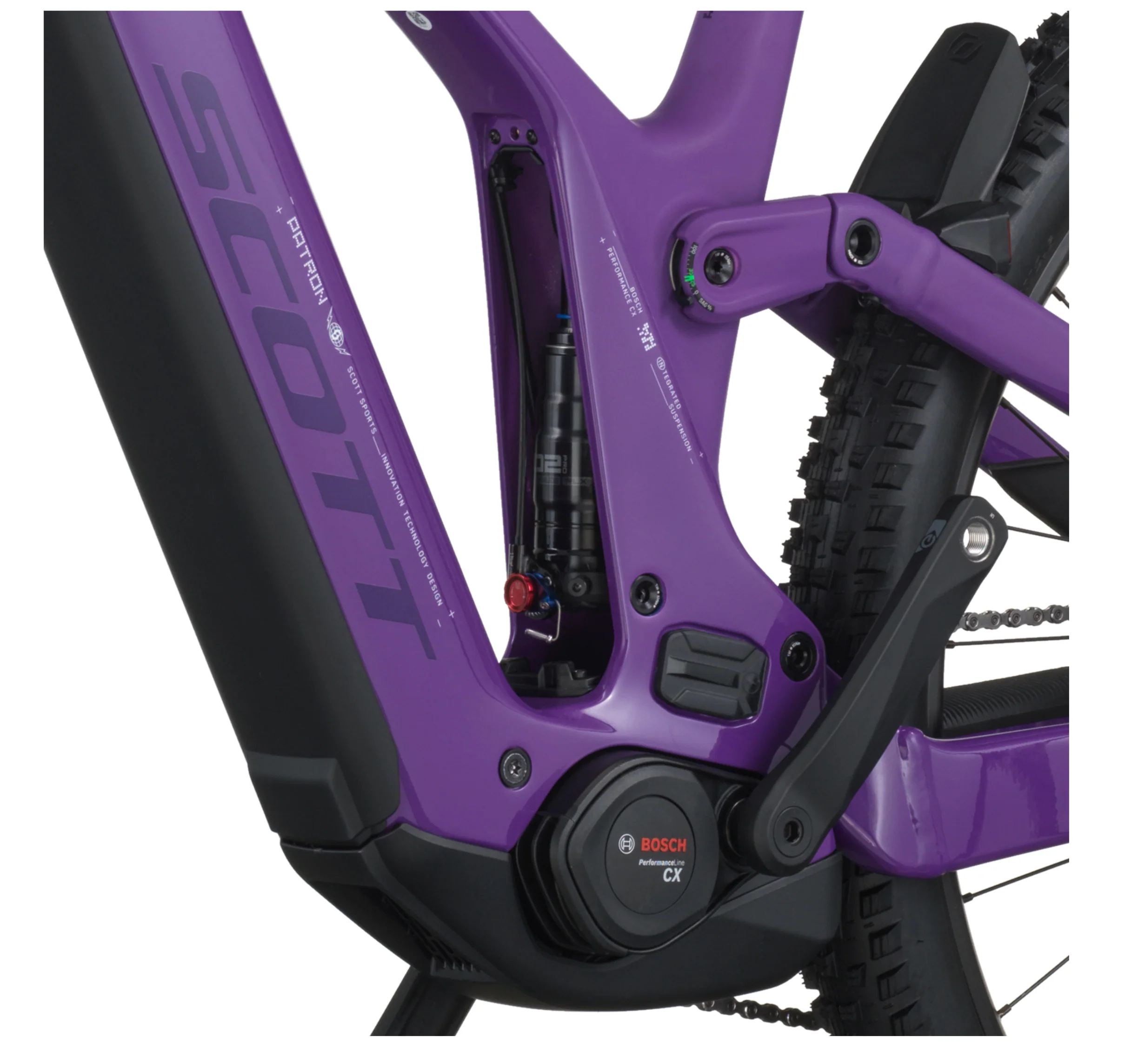 Scott Patron 920 Electric Full Suspension Mountain Bike - Pansy Purple - Image 7