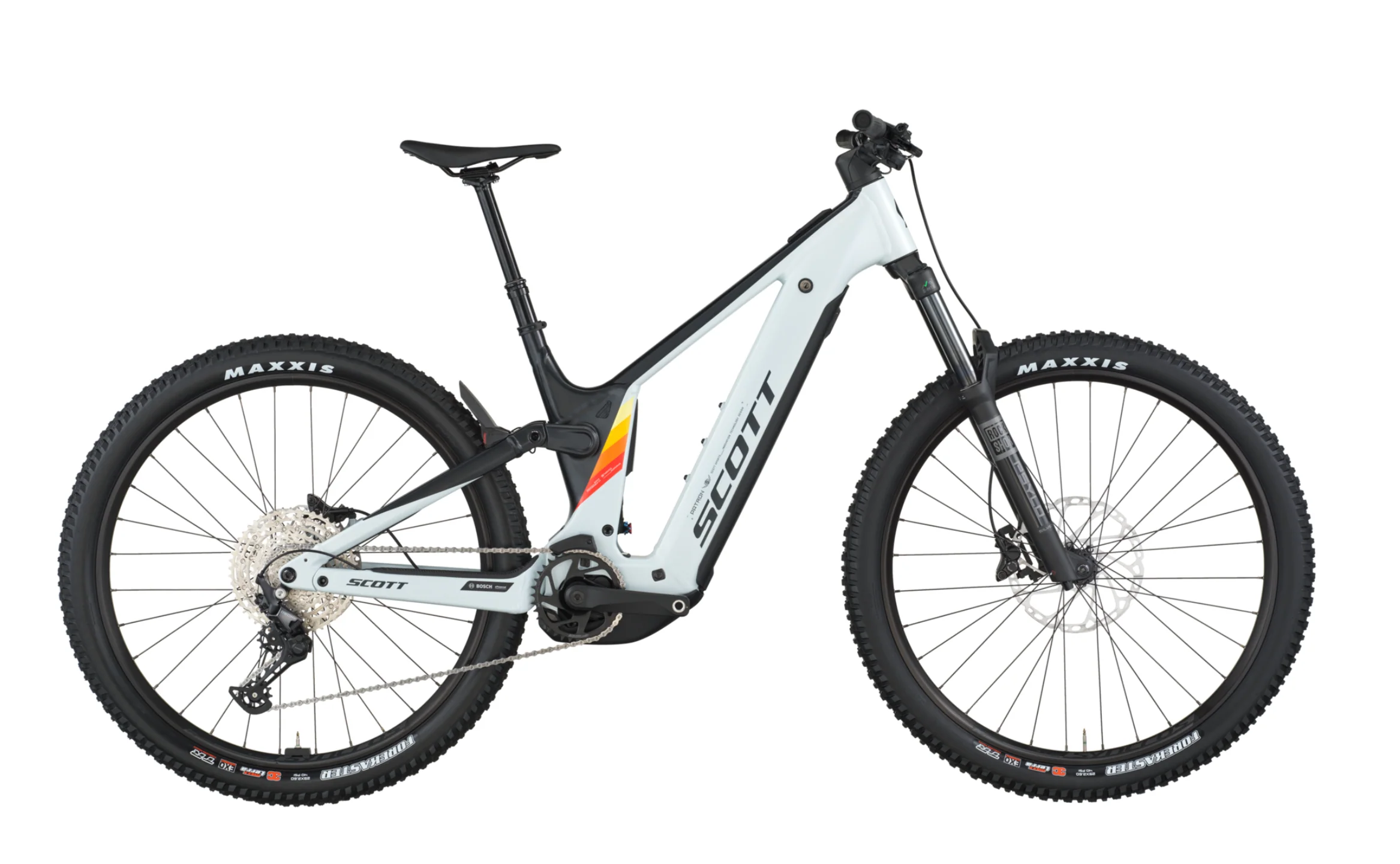 Scott Patron 930 Electric Full Suspension Mountain Bike - Cumulus White Black