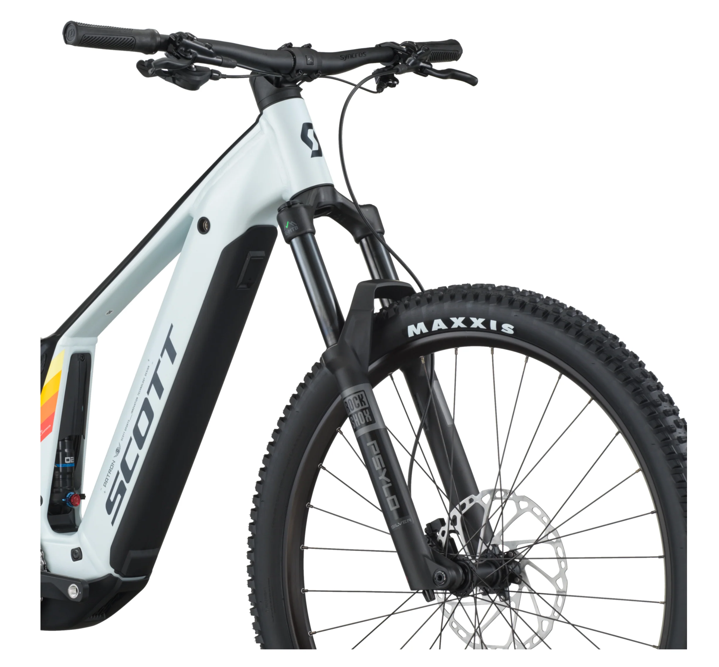 Scott Patron 930 Electric Full Suspension Mountain Bike - Cumulus White Black - Image 5