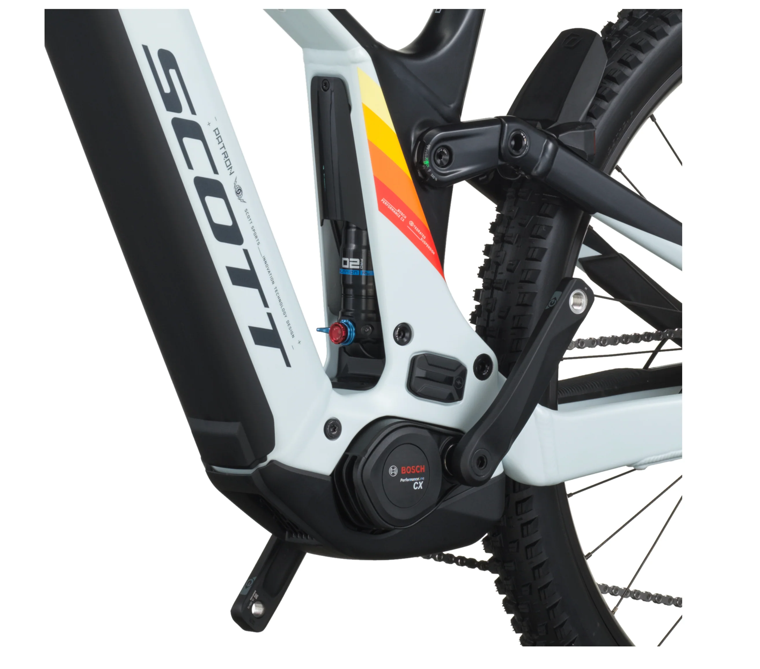 Scott Patron 930 Electric Full Suspension Mountain Bike - Cumulus White Black - Image 6