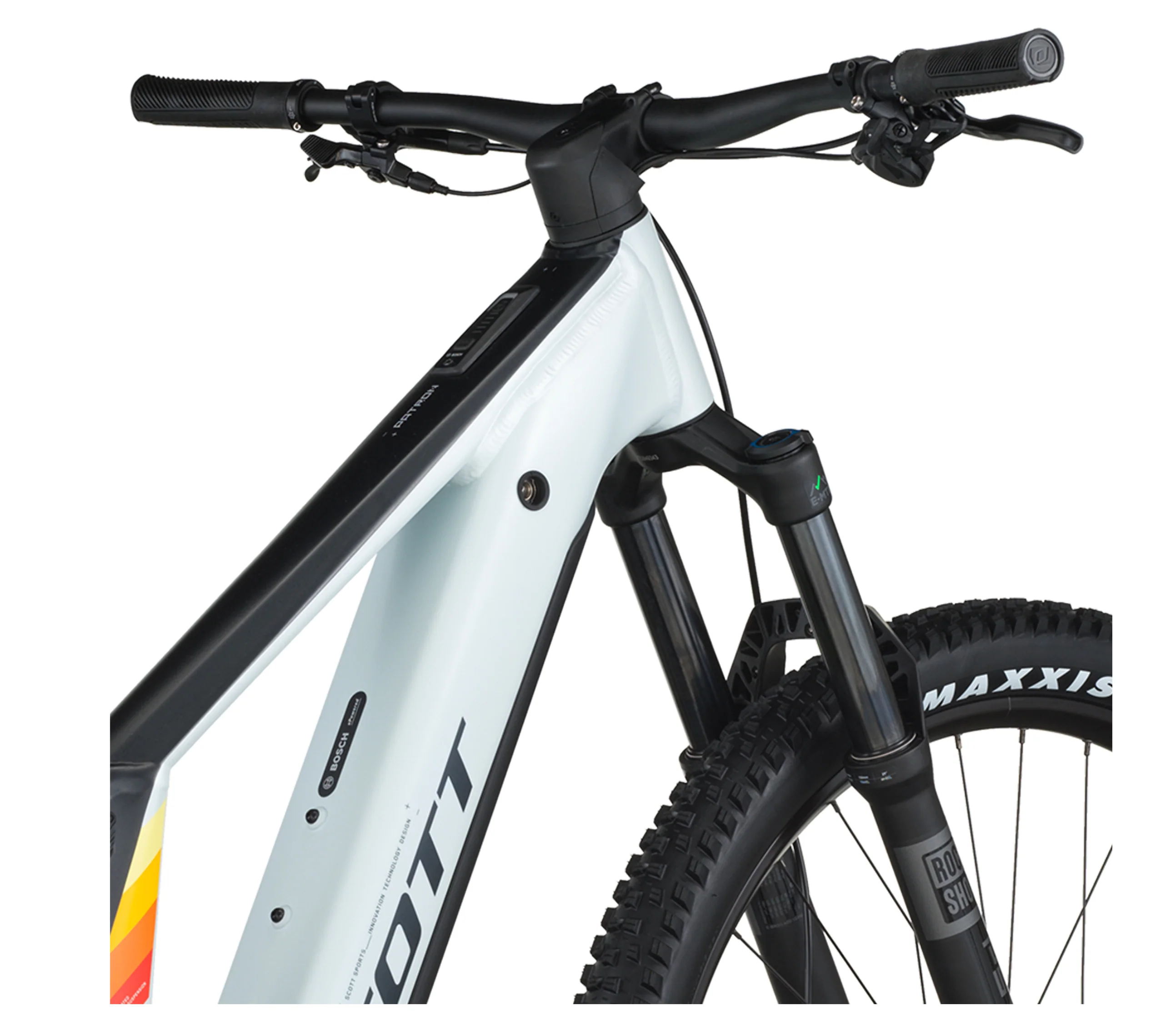 Scott Patron 930 Electric Full Suspension Mountain Bike - Cumulus White Black - Image 7
