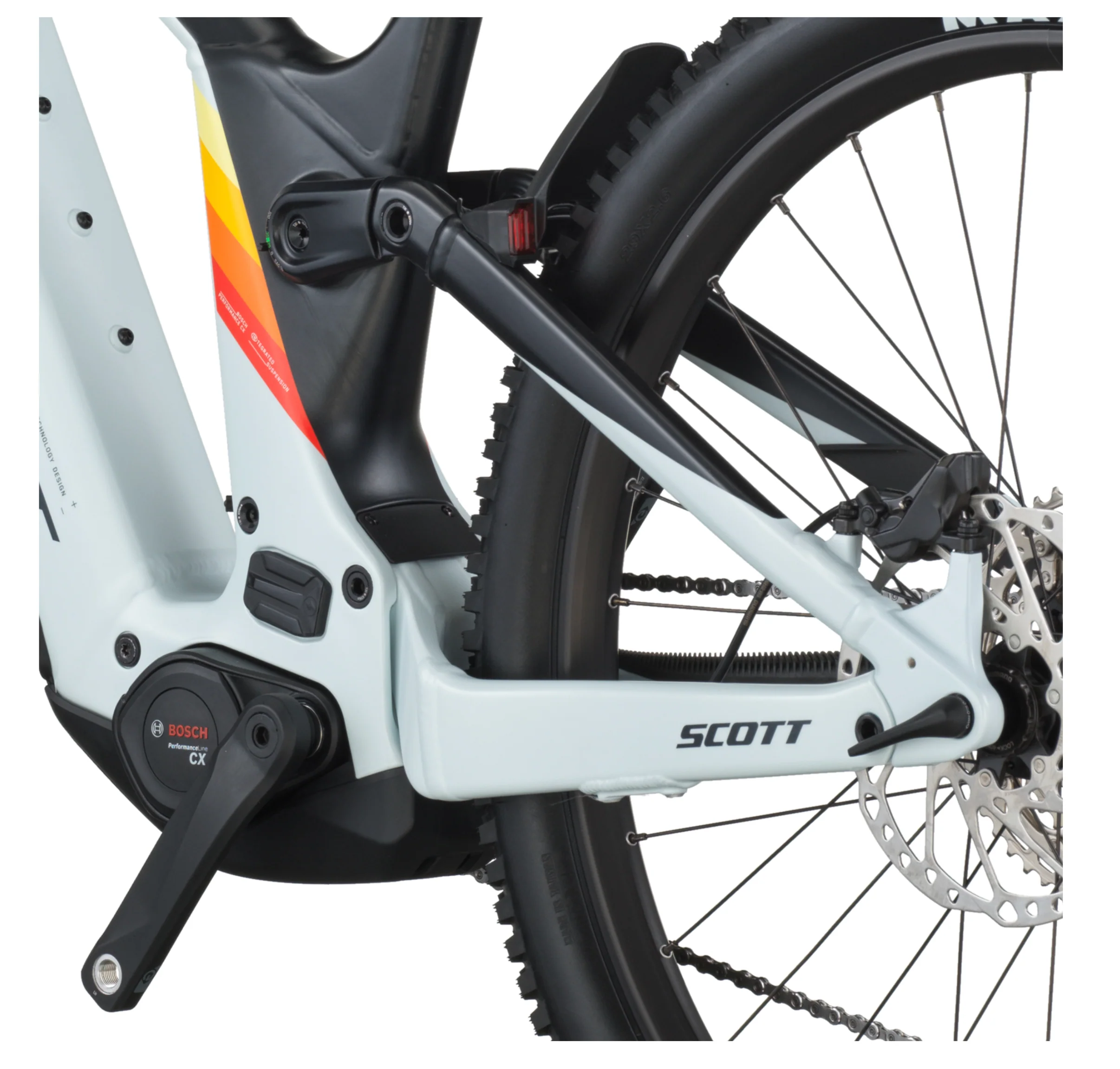 Scott Patron 930 Electric Full Suspension Mountain Bike - Cumulus White Black - Image 8