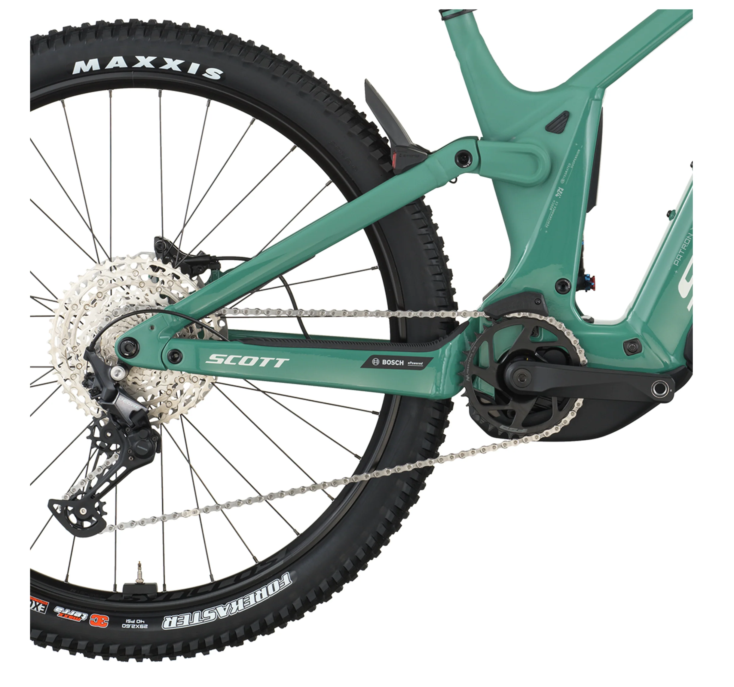 Scott Patron 930 Electric Full Suspension Mountain Bike - Safari Green - Image 4