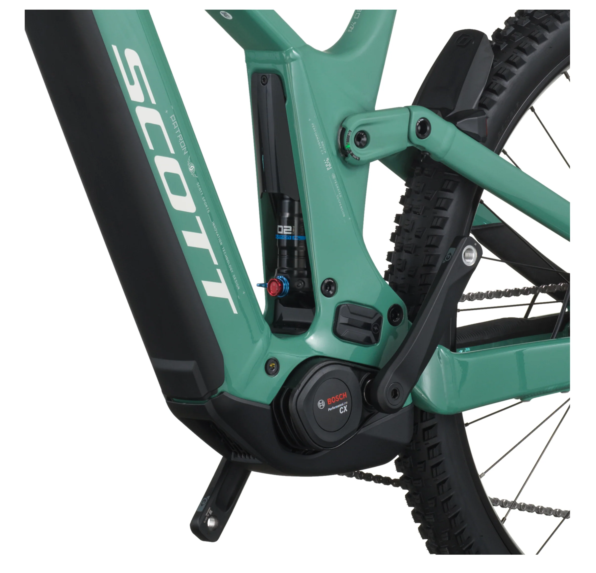 Scott Patron 930 Electric Full Suspension Mountain Bike - Safari Green - Image 6