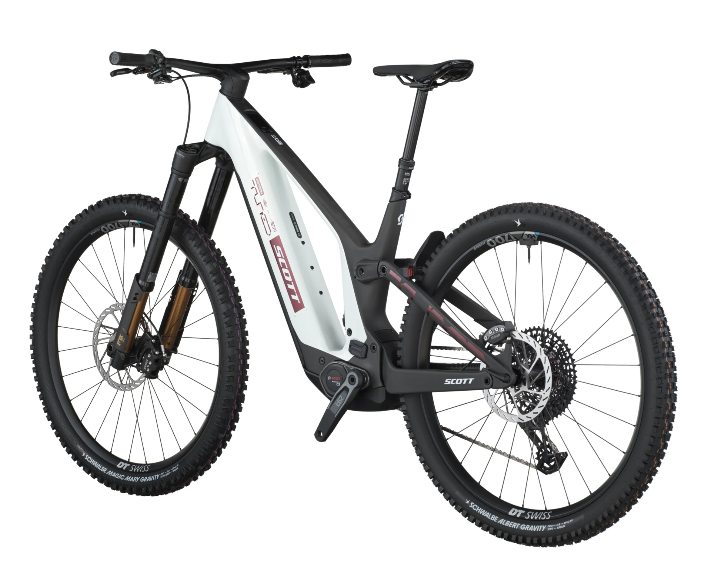 Scott Patron ST 900 Tuned Electric Full Suspension Mountain Bike In Carbon Black Pastel White - Image 3