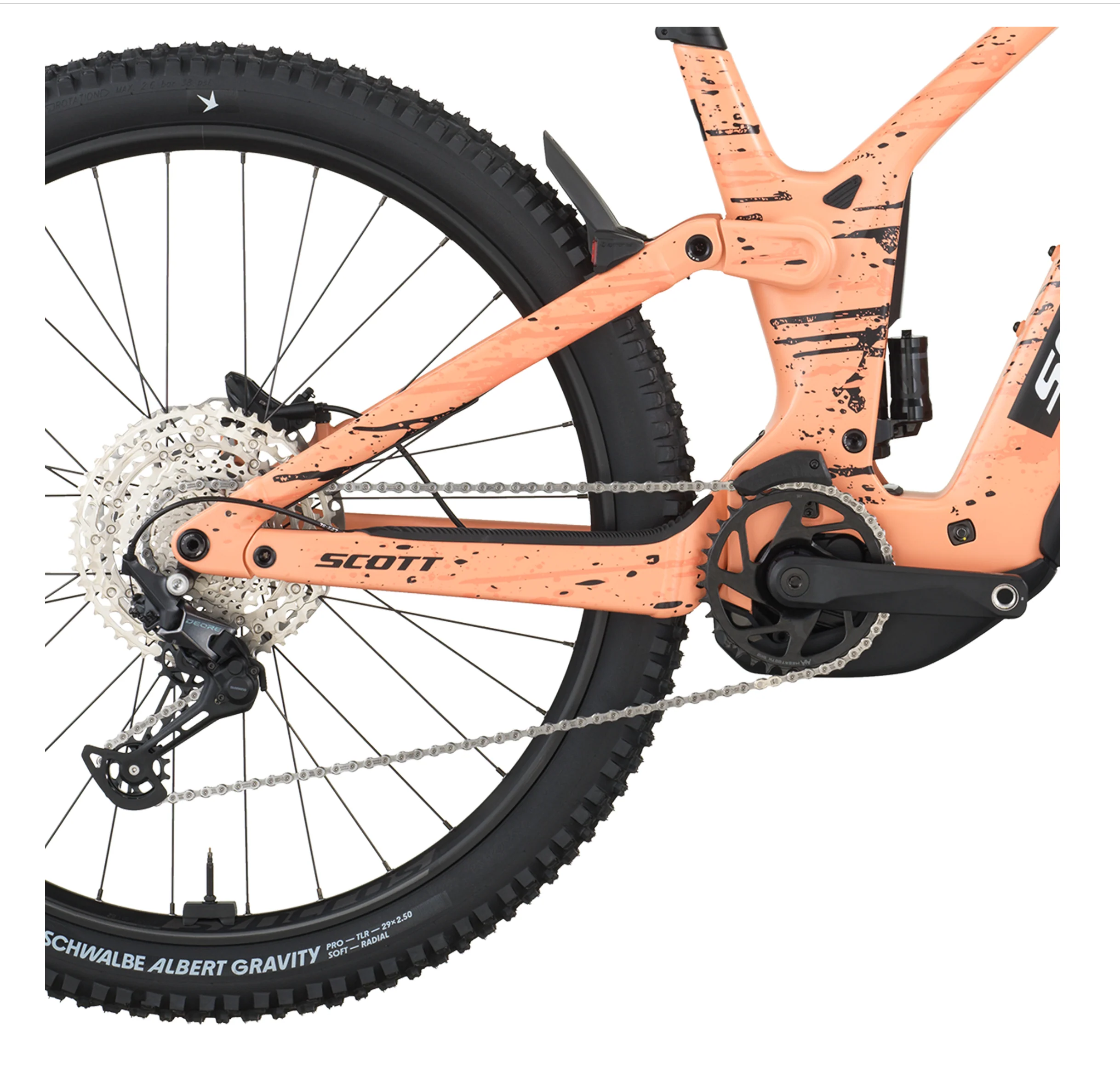 Scott Patron ST 910 Electric Full Suspension Mountain Bike - Reef Pink - Image 4
