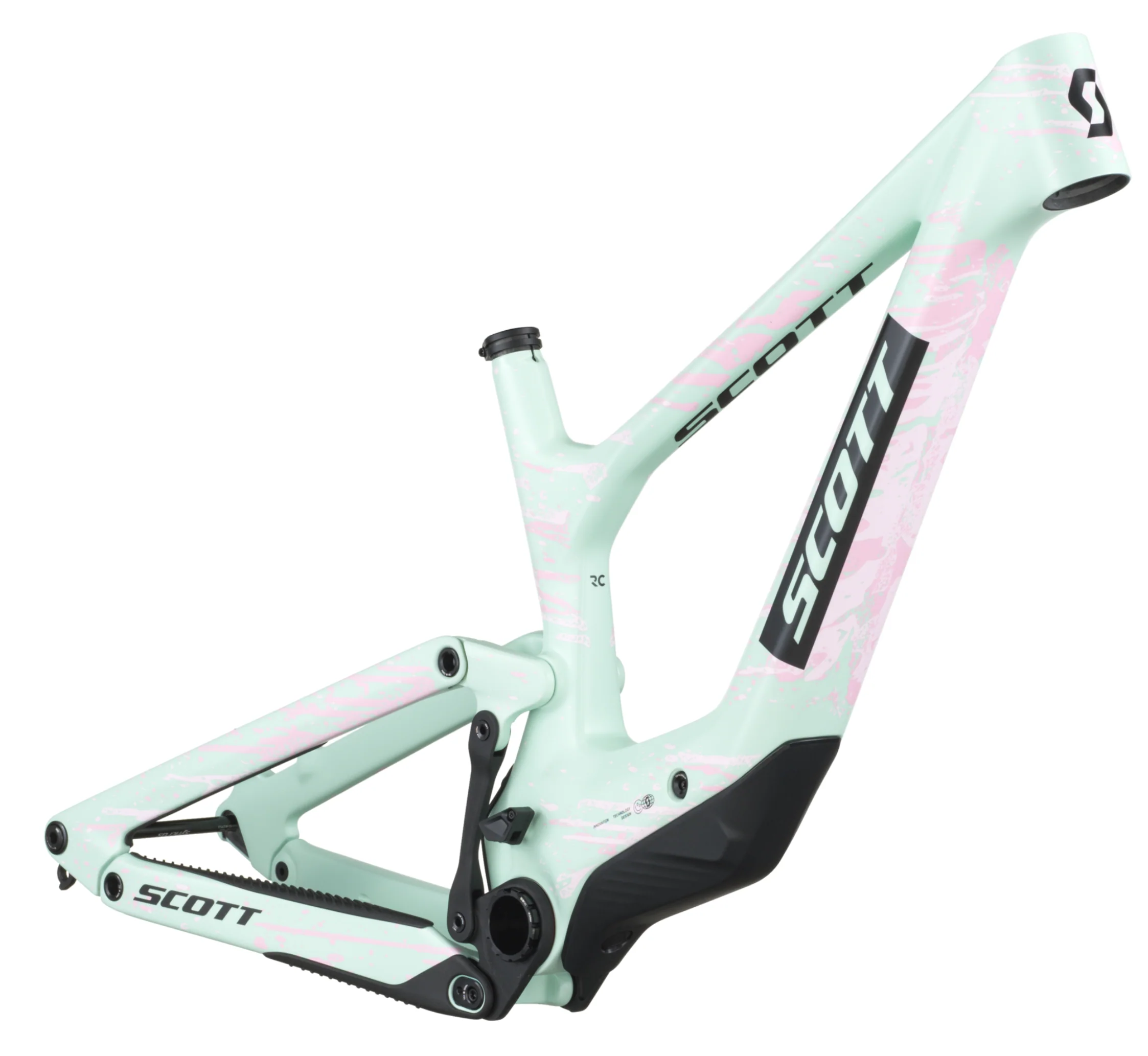 Scott Ransom 900 RC HMX Full Suspension Mountain Bike Frameset - Mistyade Green - Image 3