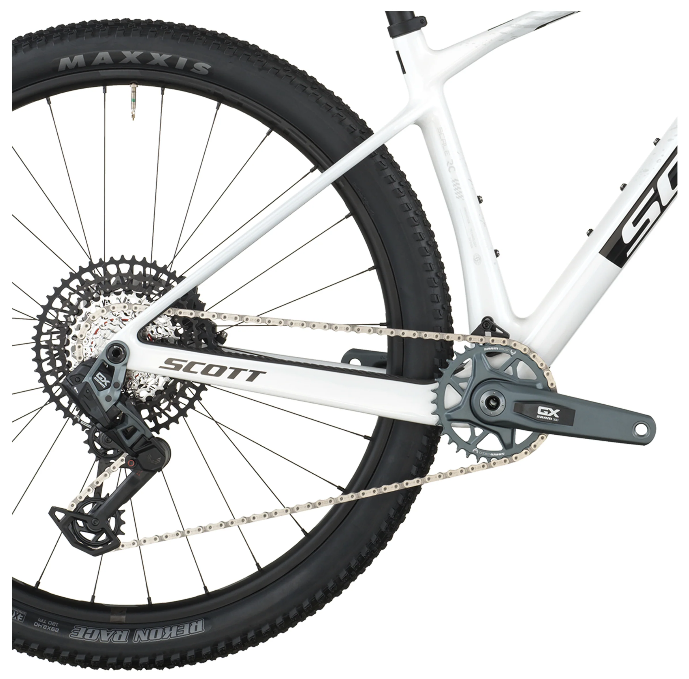 Scott Scale RC Team Issue Hardtail Mountain Bike In White - Image 4
