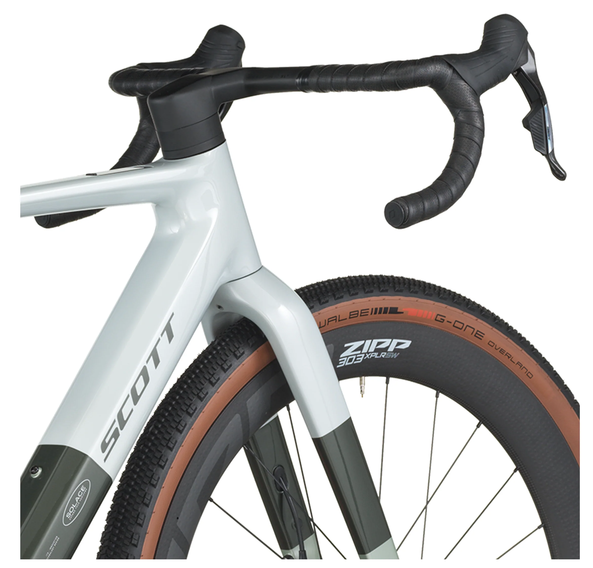 Scott Solace Gravel 10 Gravel Bike - Pale Green Beluga Grey - Image 4