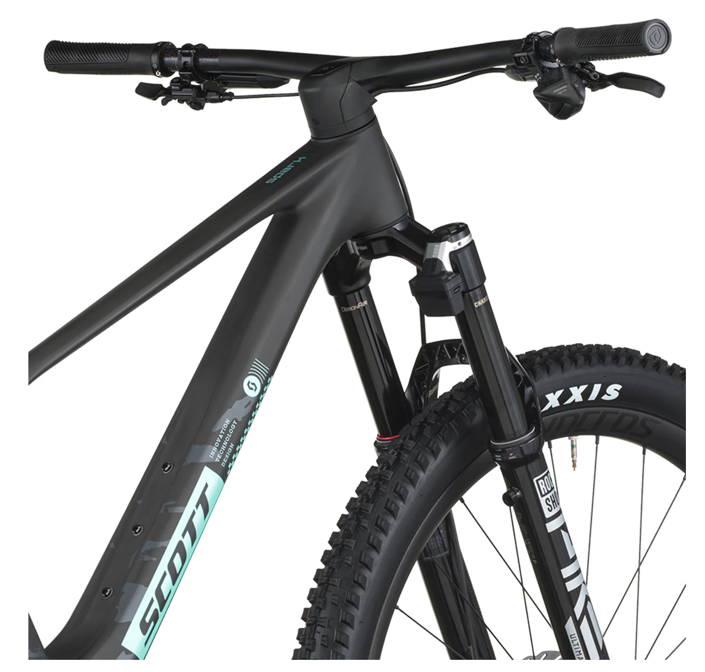Scott Spark 900 Evo Full Suspension Mountain Bike In Carbon Black - Image 8