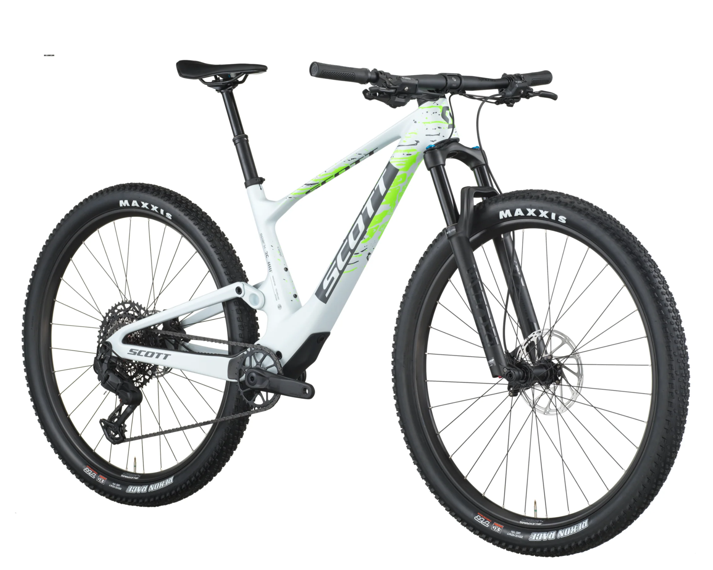 Scott Spark RC Comp Full Suspension Mountain Bike In Cumulus White - Image 2