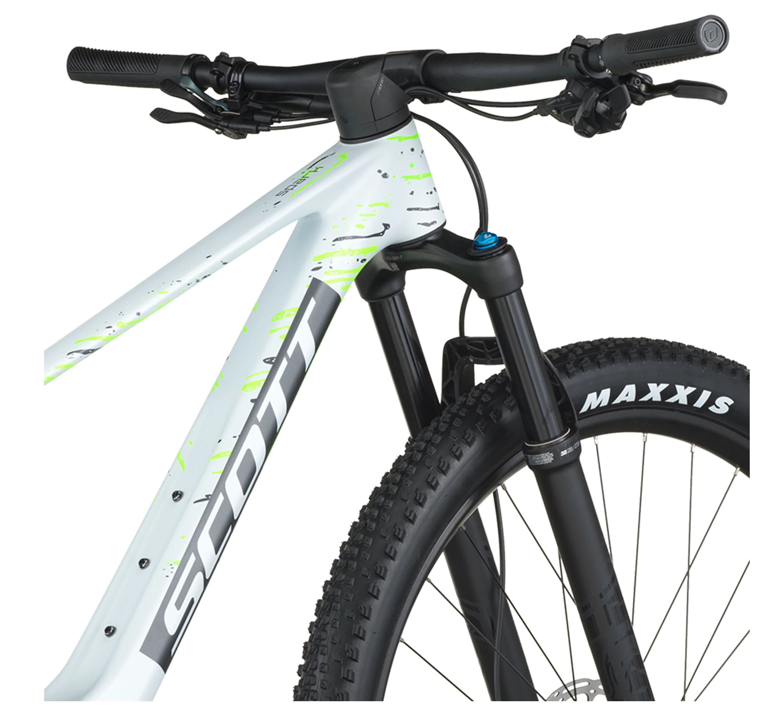 Scott Spark RC Comp Full Suspension Mountain Bike In Cumulus White - Image 6
