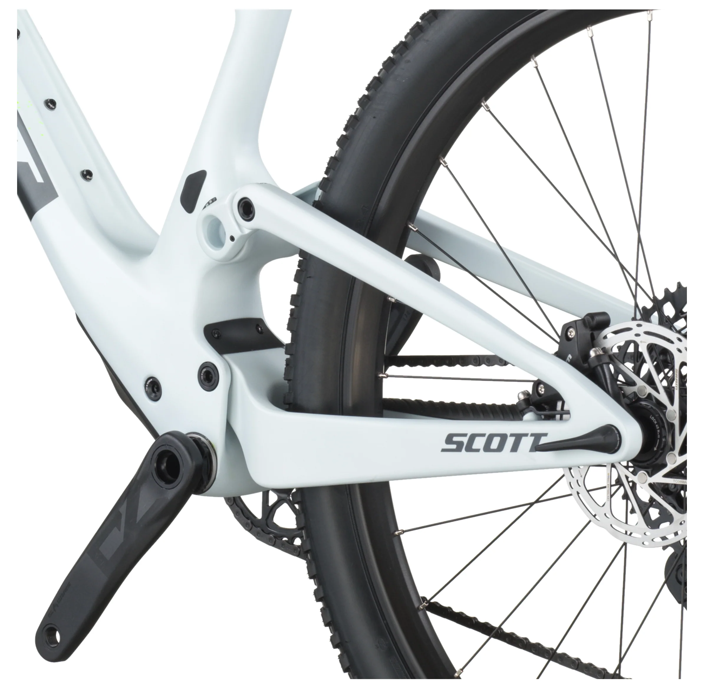 Scott Spark RC Comp Full Suspension Mountain Bike In Cumulus White - Image 7