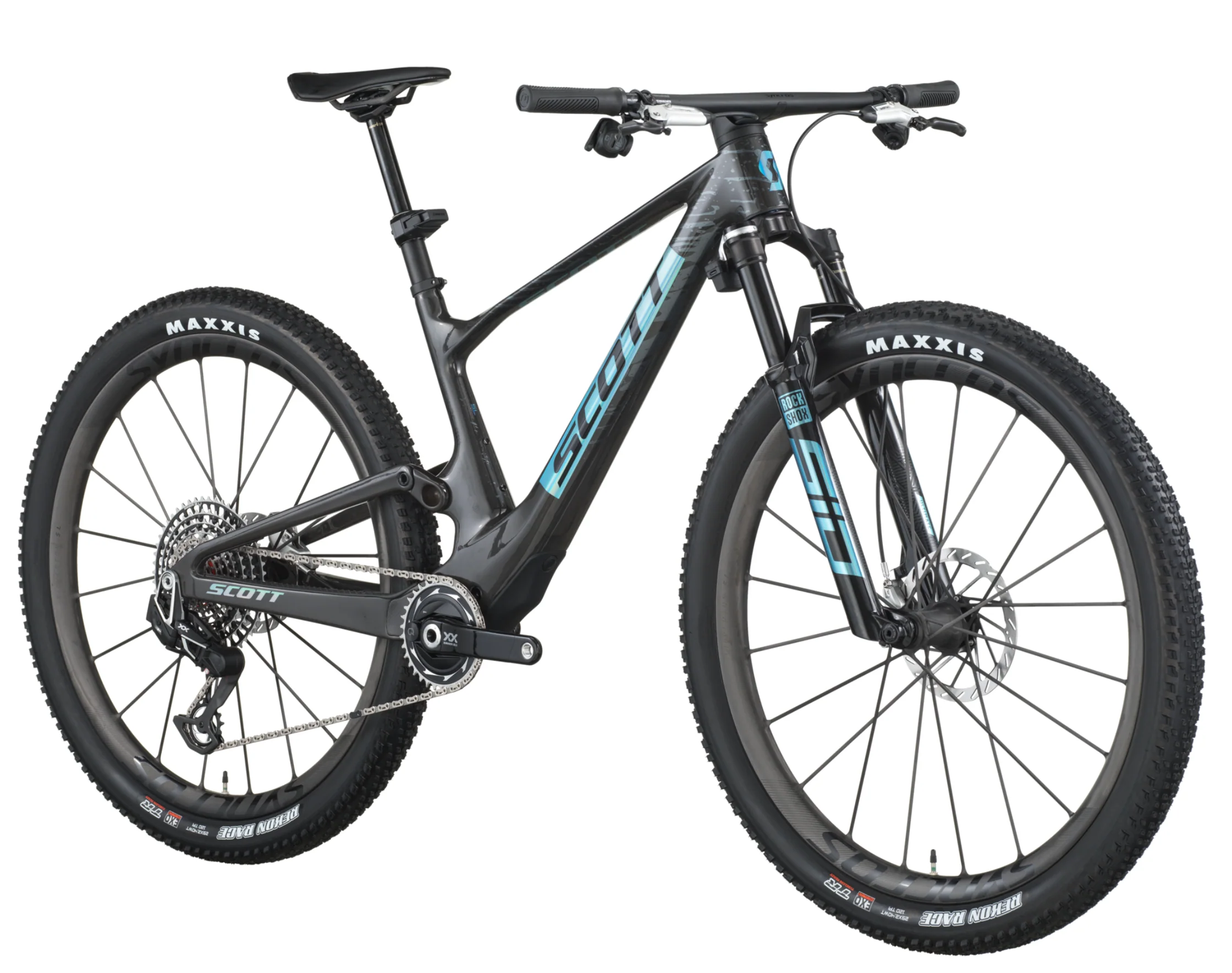 Scott Spark RC SL Full Suspension Mountain Bike In Carbon Black - Image 2