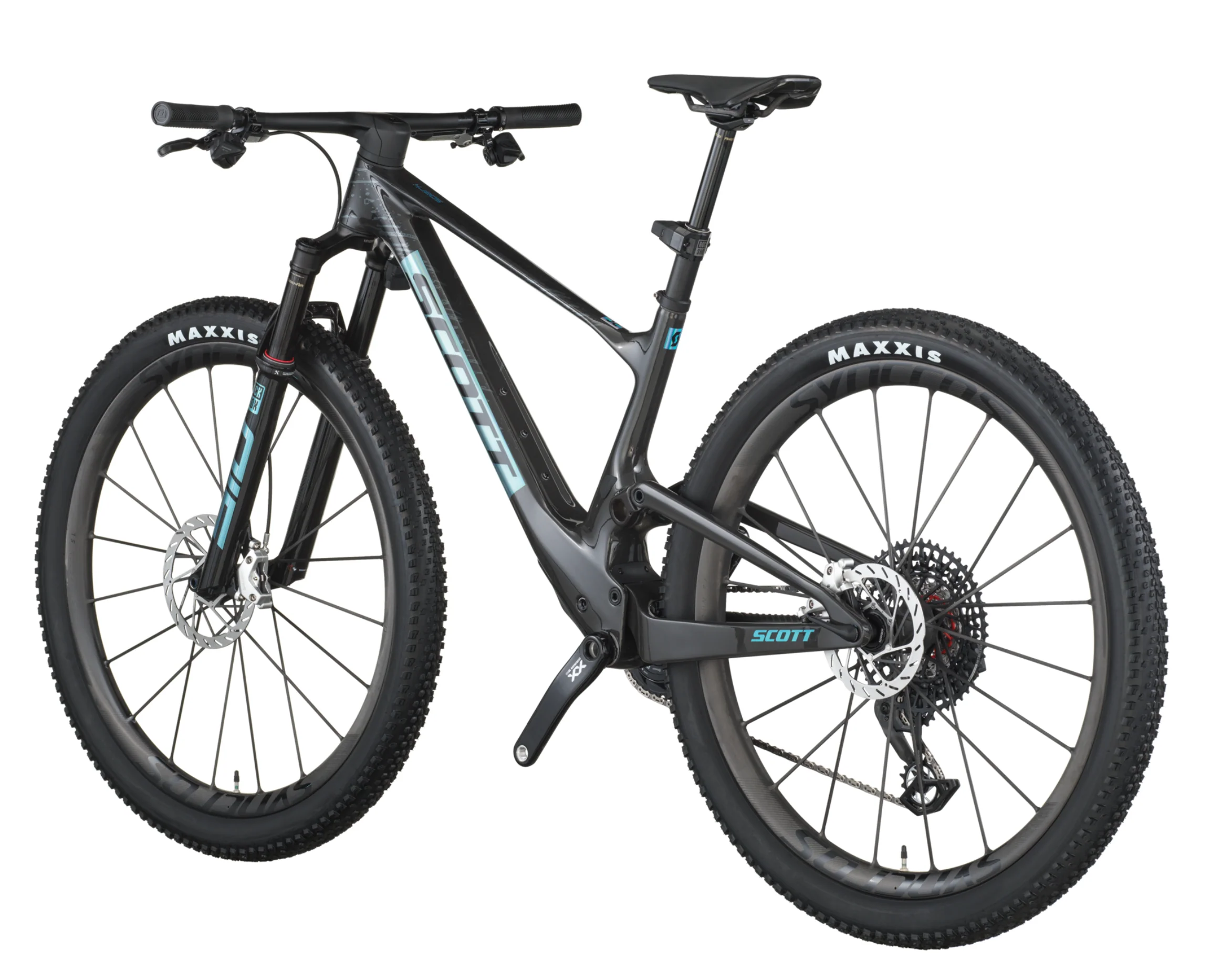 Scott Spark RC SL Full Suspension Mountain Bike In Carbon Black - Image 3