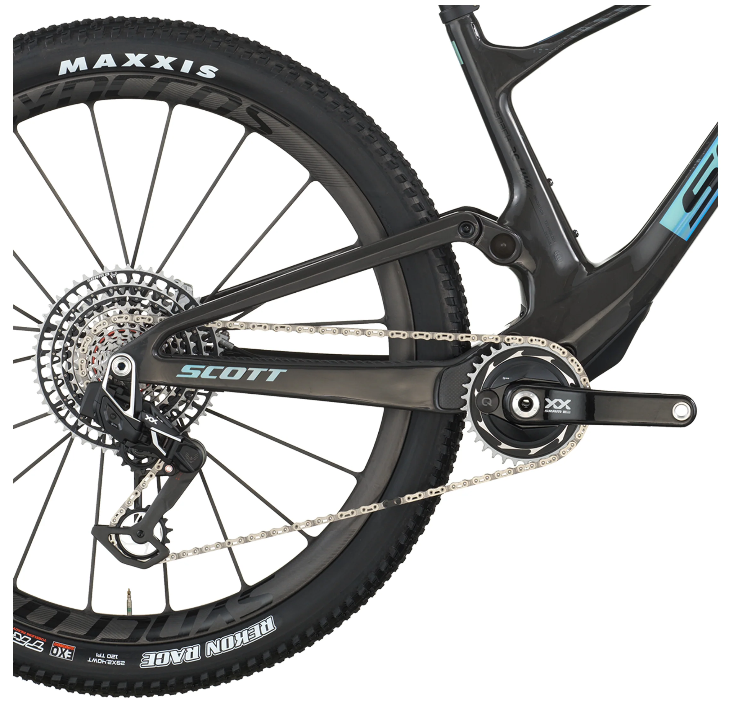 Scott Spark RC SL Full Suspension Mountain Bike In Carbon Black - Image 4