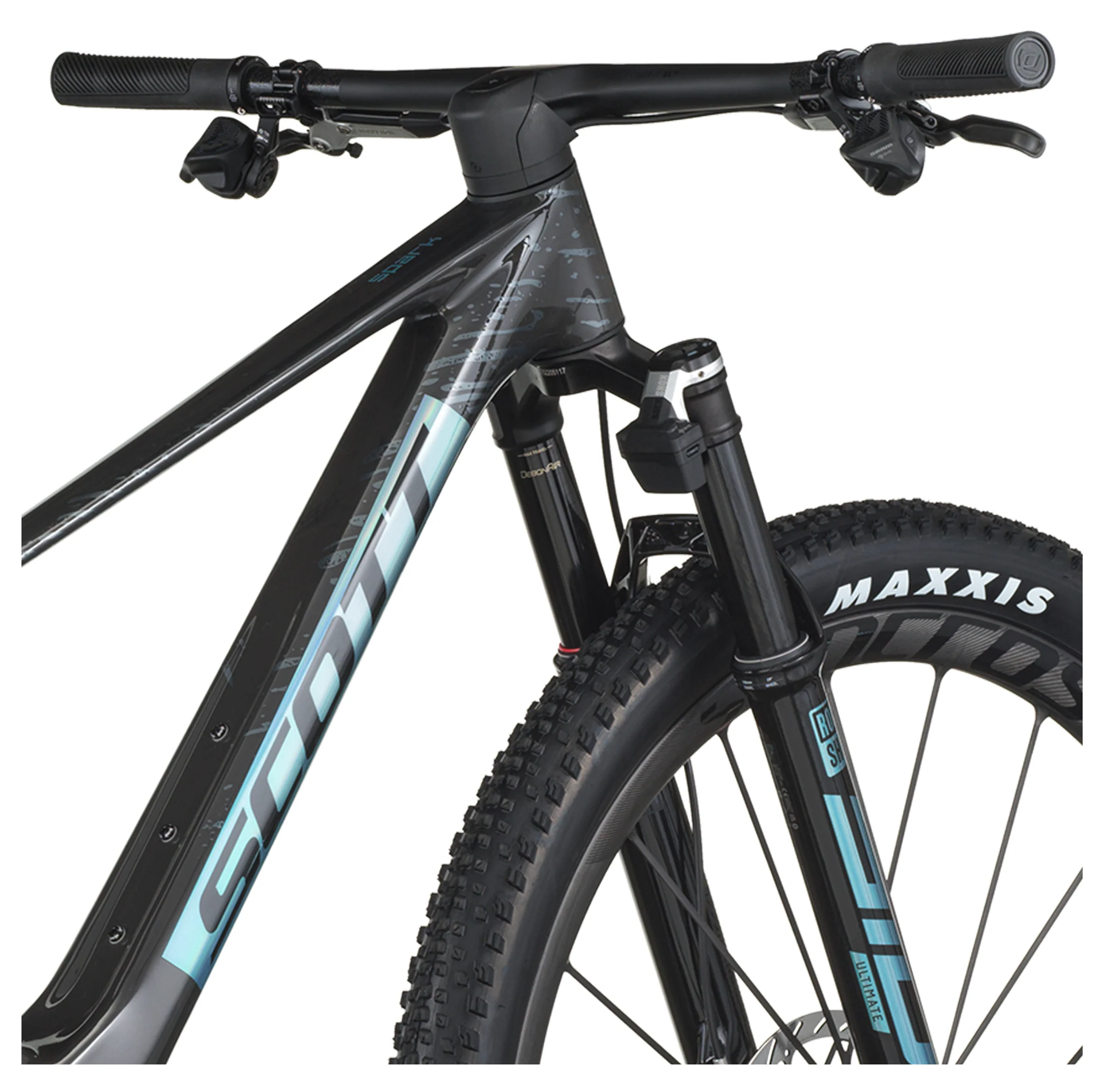 Scott Spark RC SL Full Suspension Mountain Bike In Carbon Black - Image 8