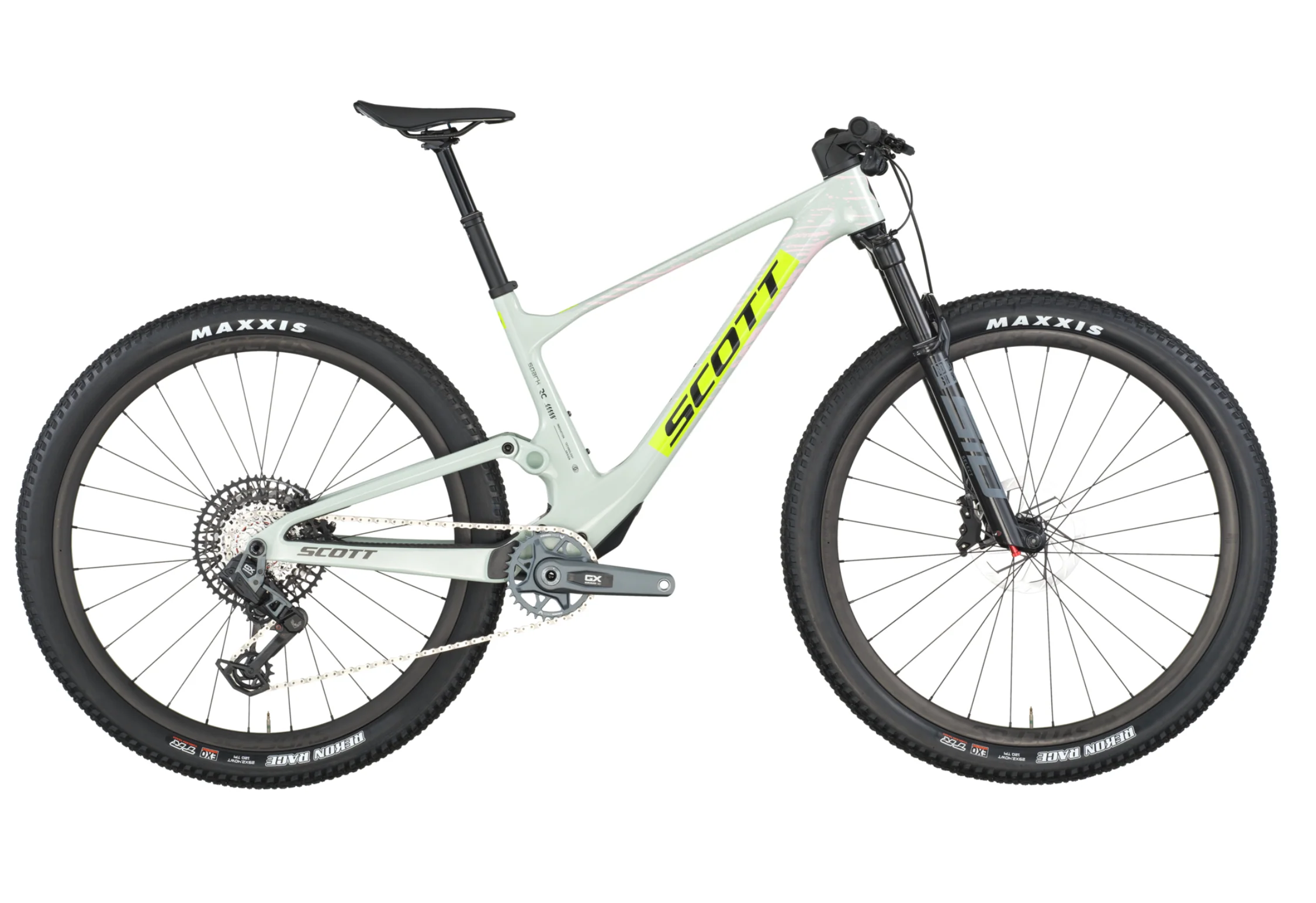 Scott Spark RC Team Issue Full Suspension Mountain Bike In Beryl Green