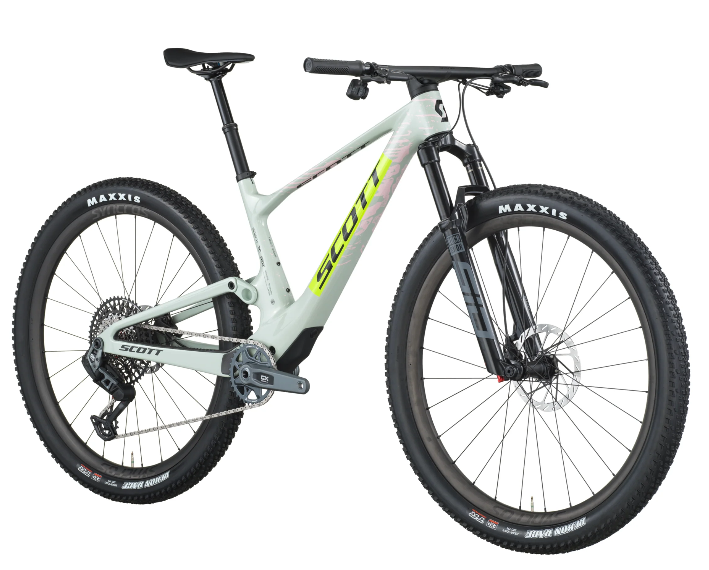 Scott Spark RC Team Issue Full Suspension Mountain Bike In Beryl Green - Image 2