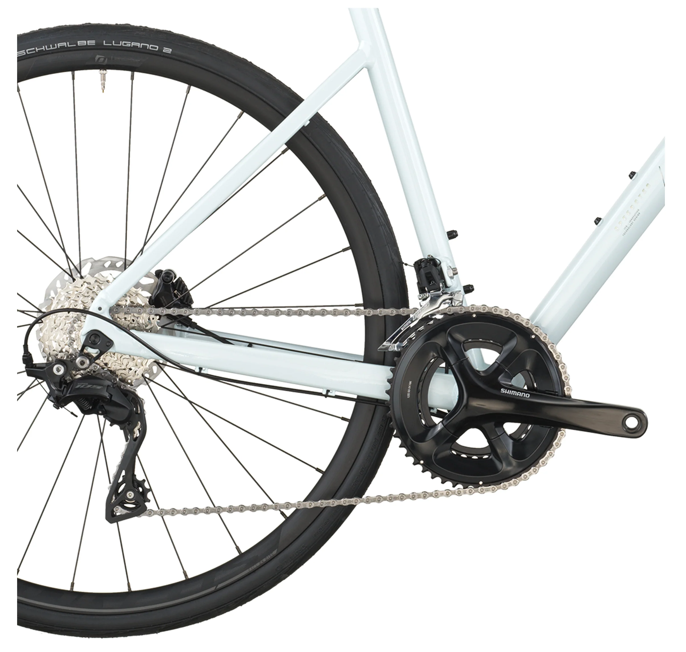 Scott Speedster 10 Road Bike In Cumulus White - Image 4