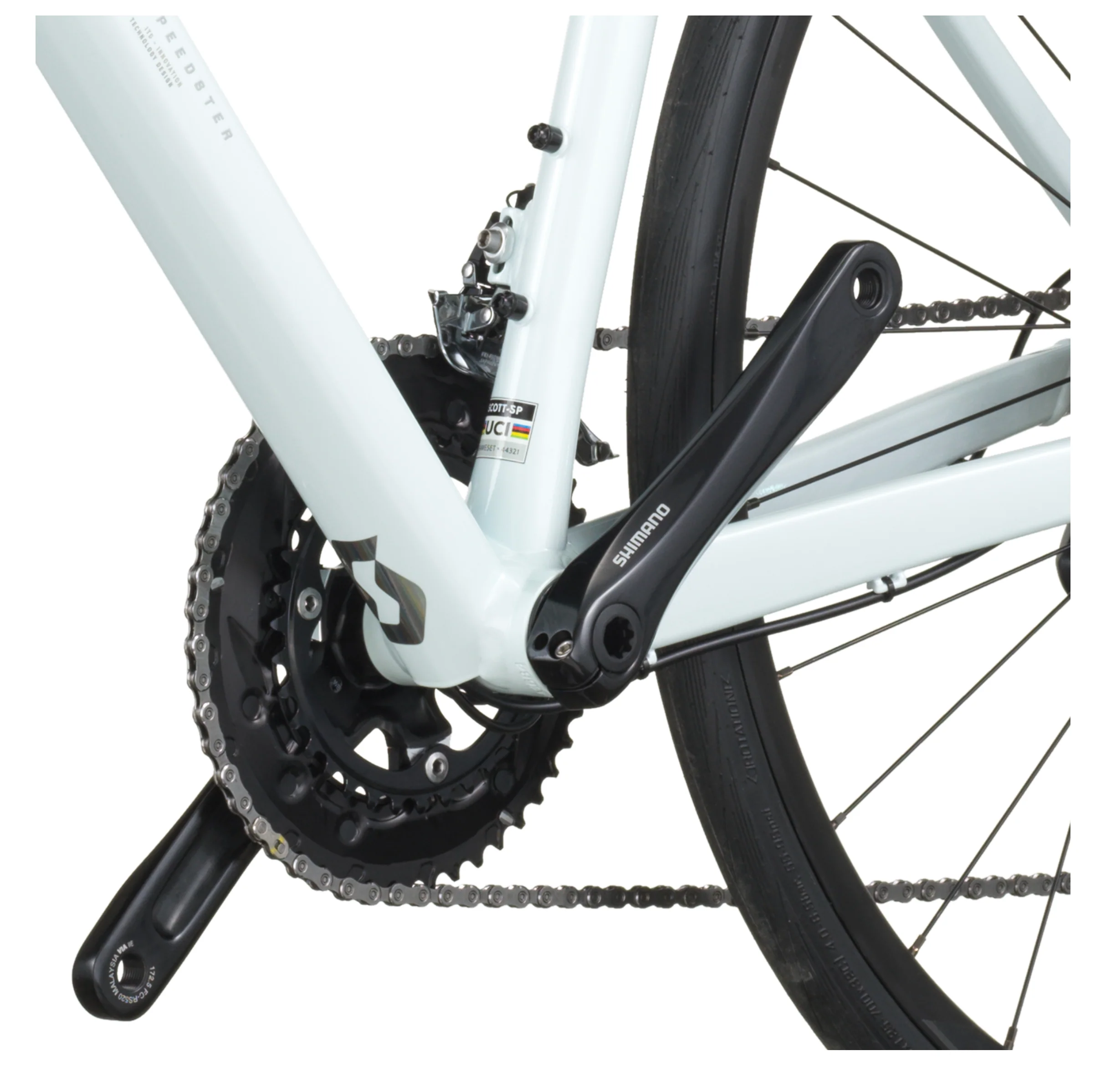 Scott Speedster 10 Road Bike In Cumulus White - Image 6