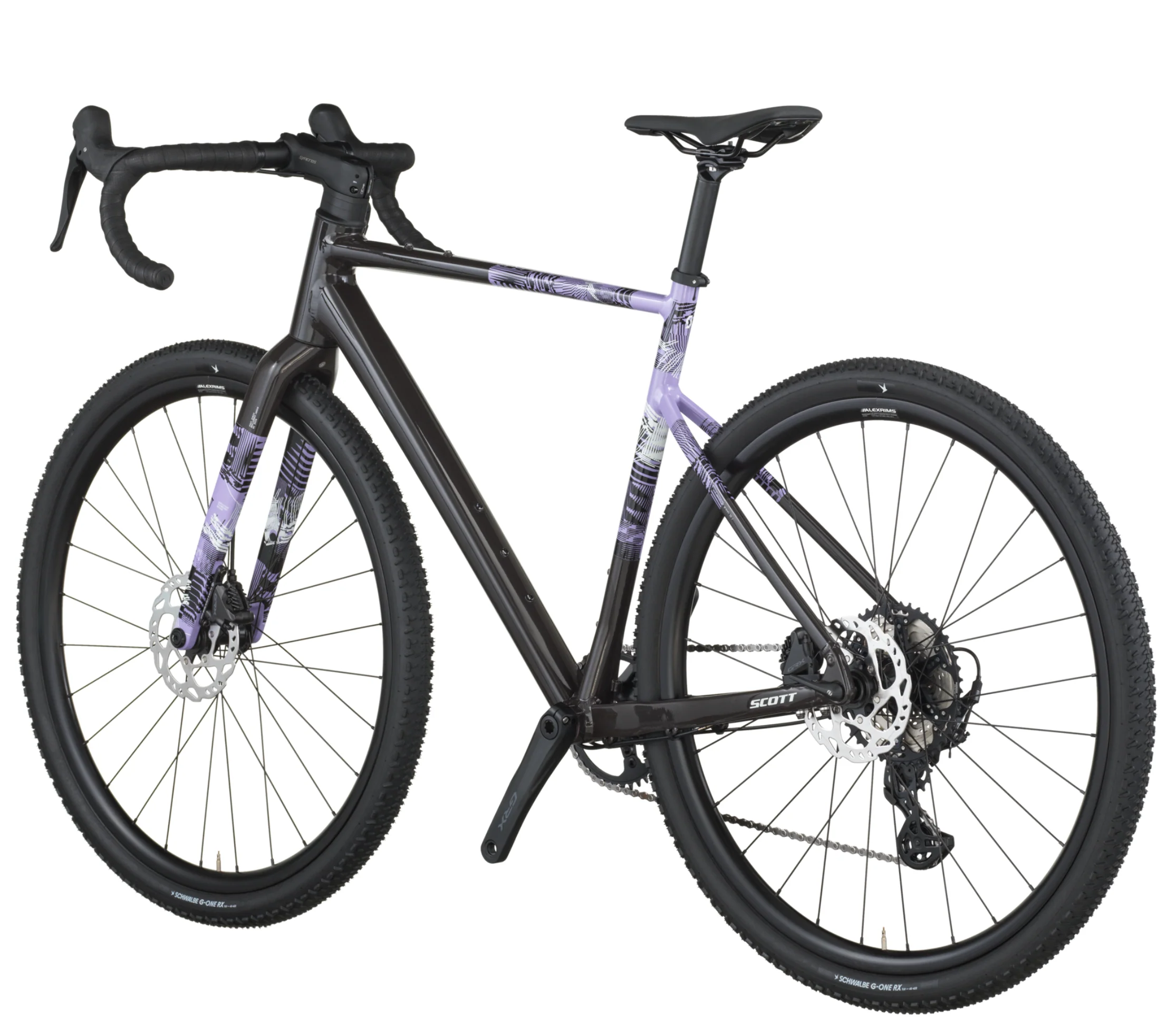 Scott Speedster Gravel 10 Gravel Bike In Carbon Black Tulip Purple - Image 3