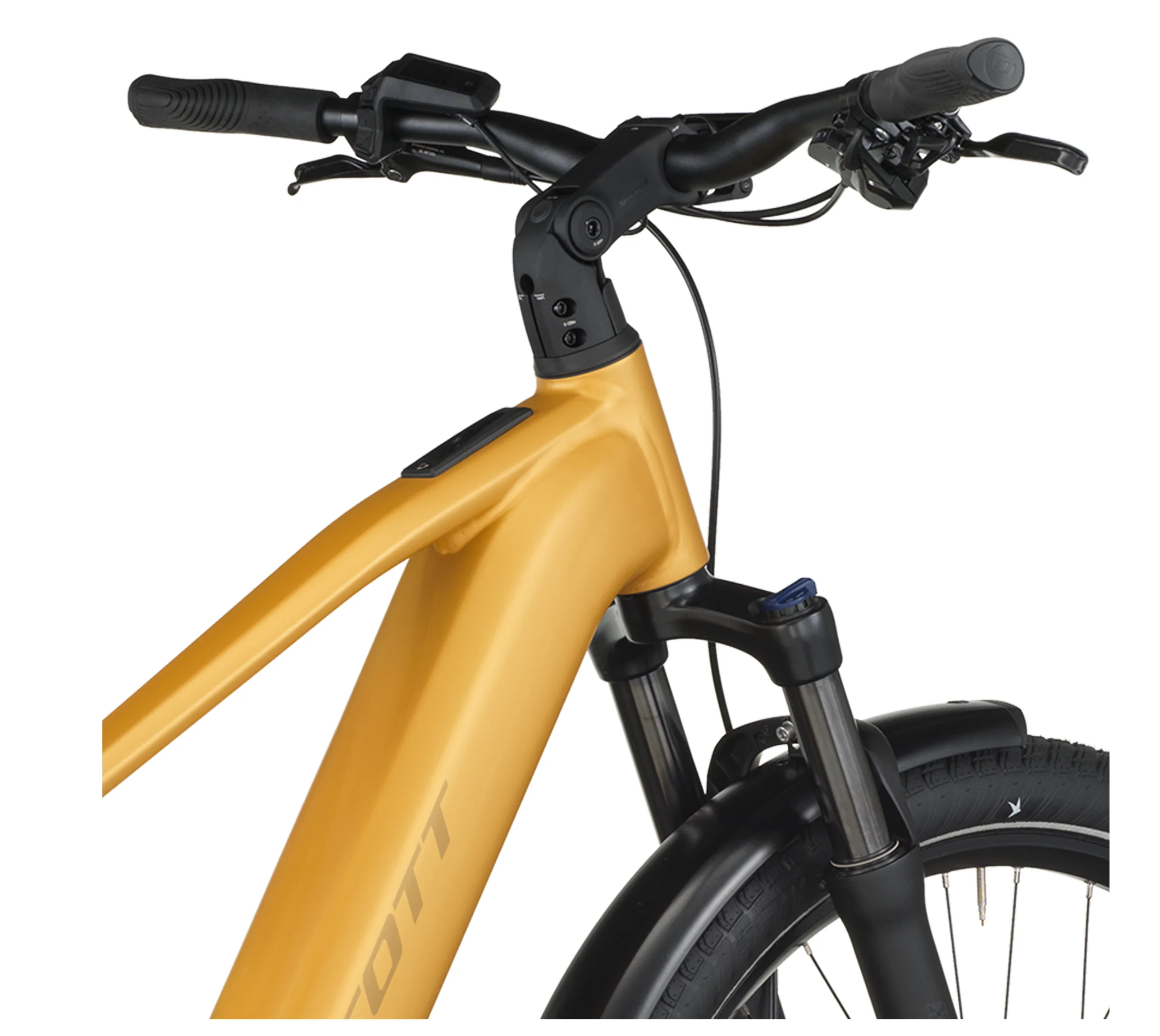 Scott Sub Sport 10 Electric Hybrid Bike In Colorado Gold - Image 4