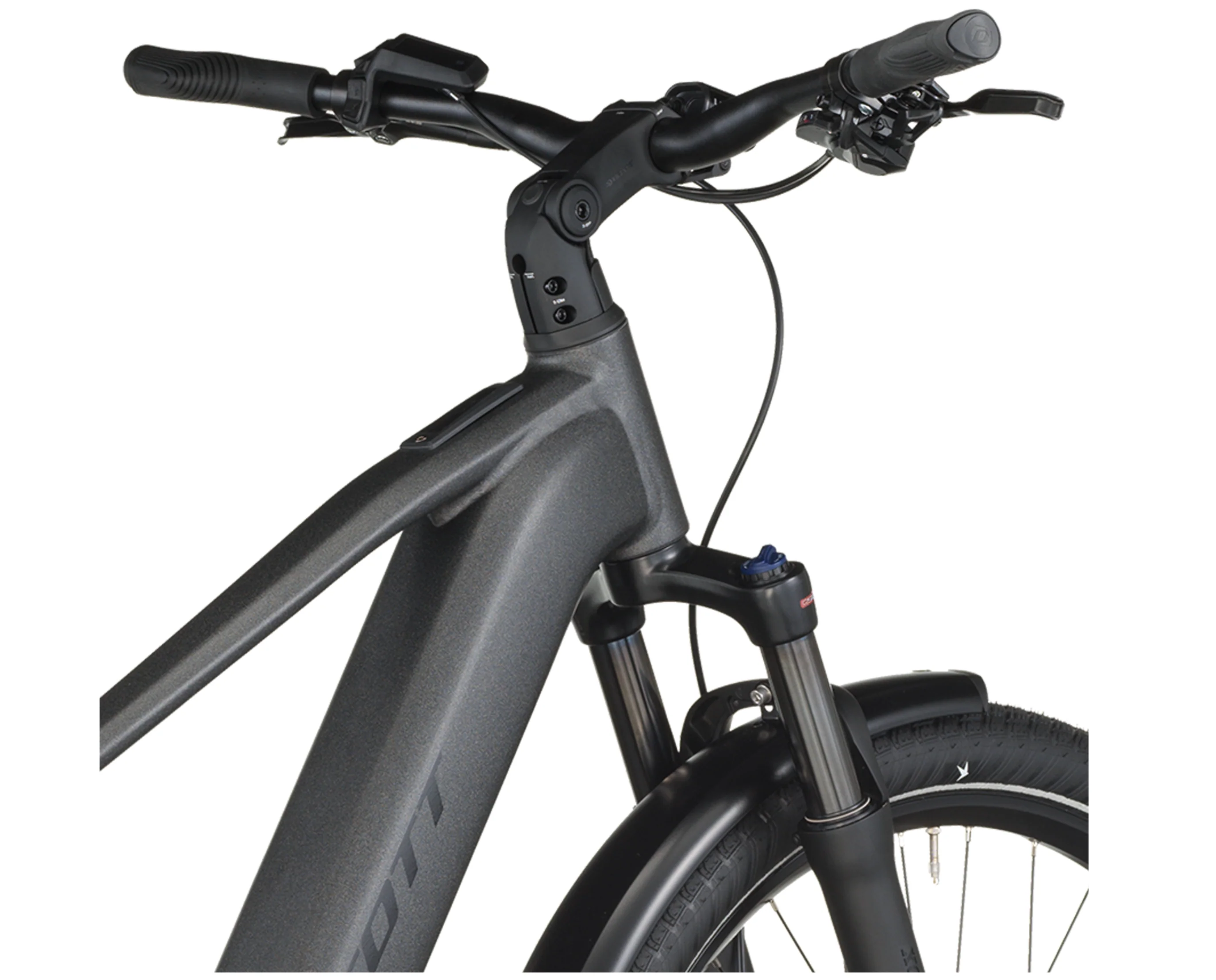 Scott Sub Sport 10 Electric Hybrid Bike In Midnight Grey - Image 4