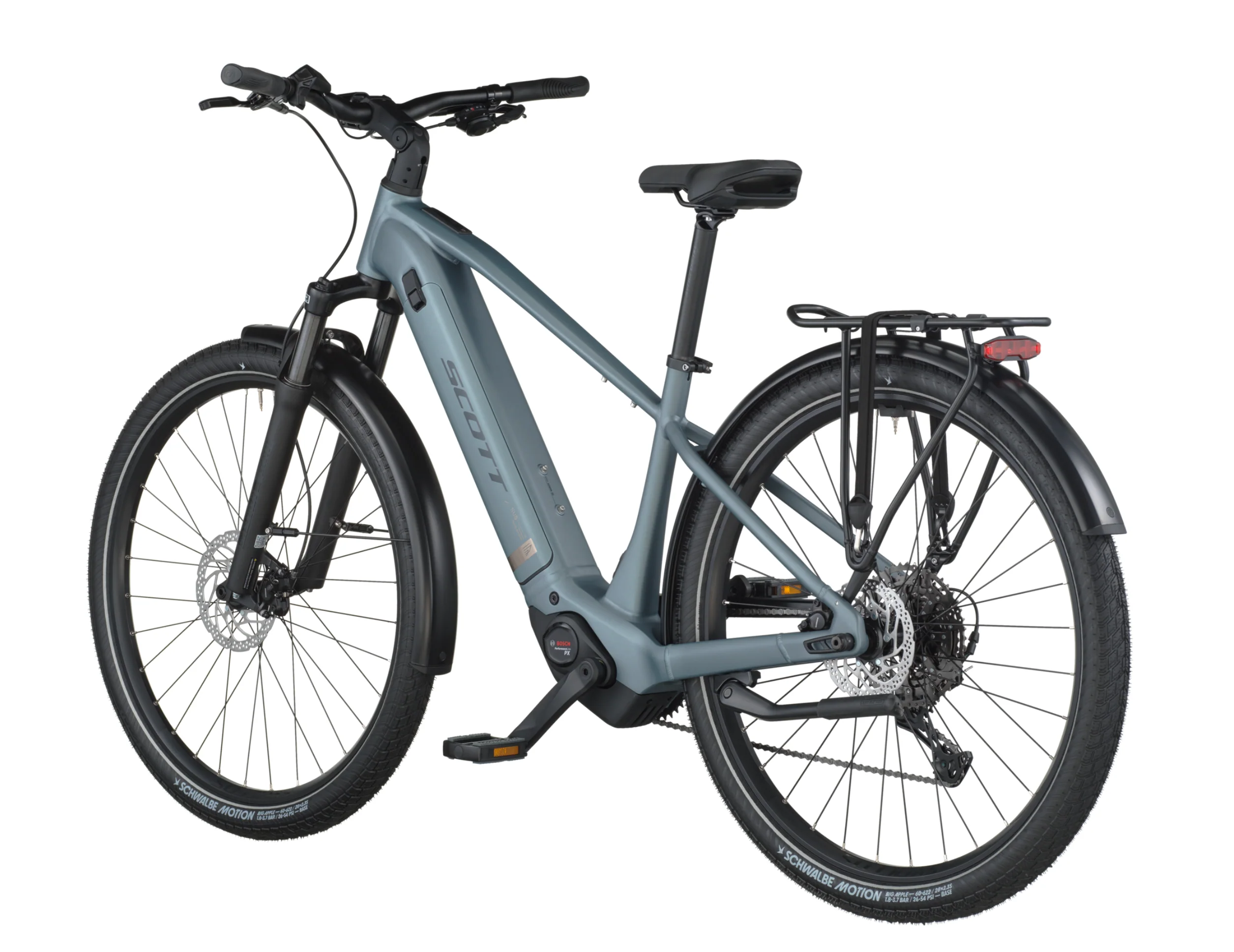 Scott Sub Sport 20 Electric Hybrid Bike In Hematite Blue - Image 3