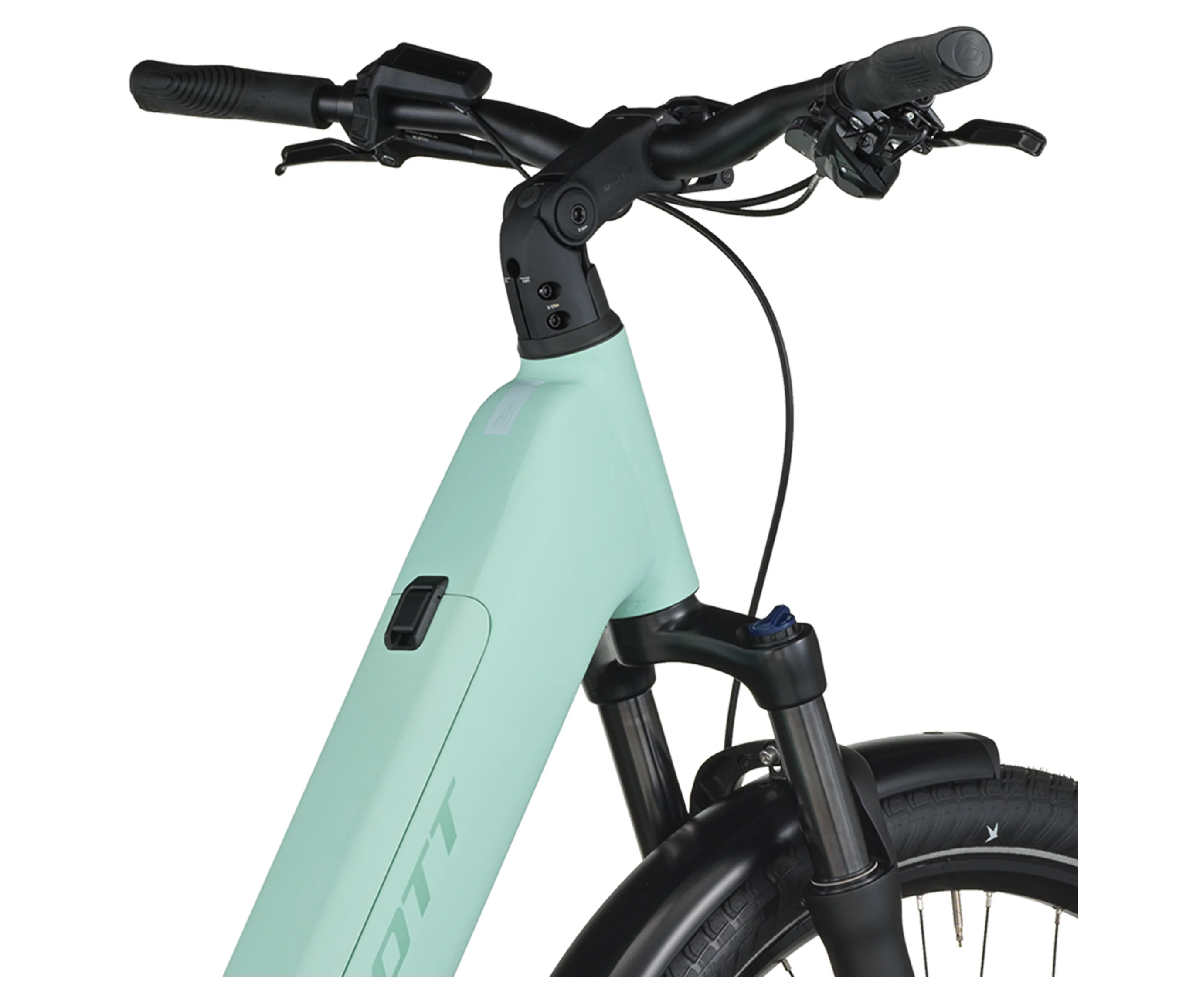 Scott Sub Sport 20 Wave Electric Hybrid Bike In Mint Green - Image 4