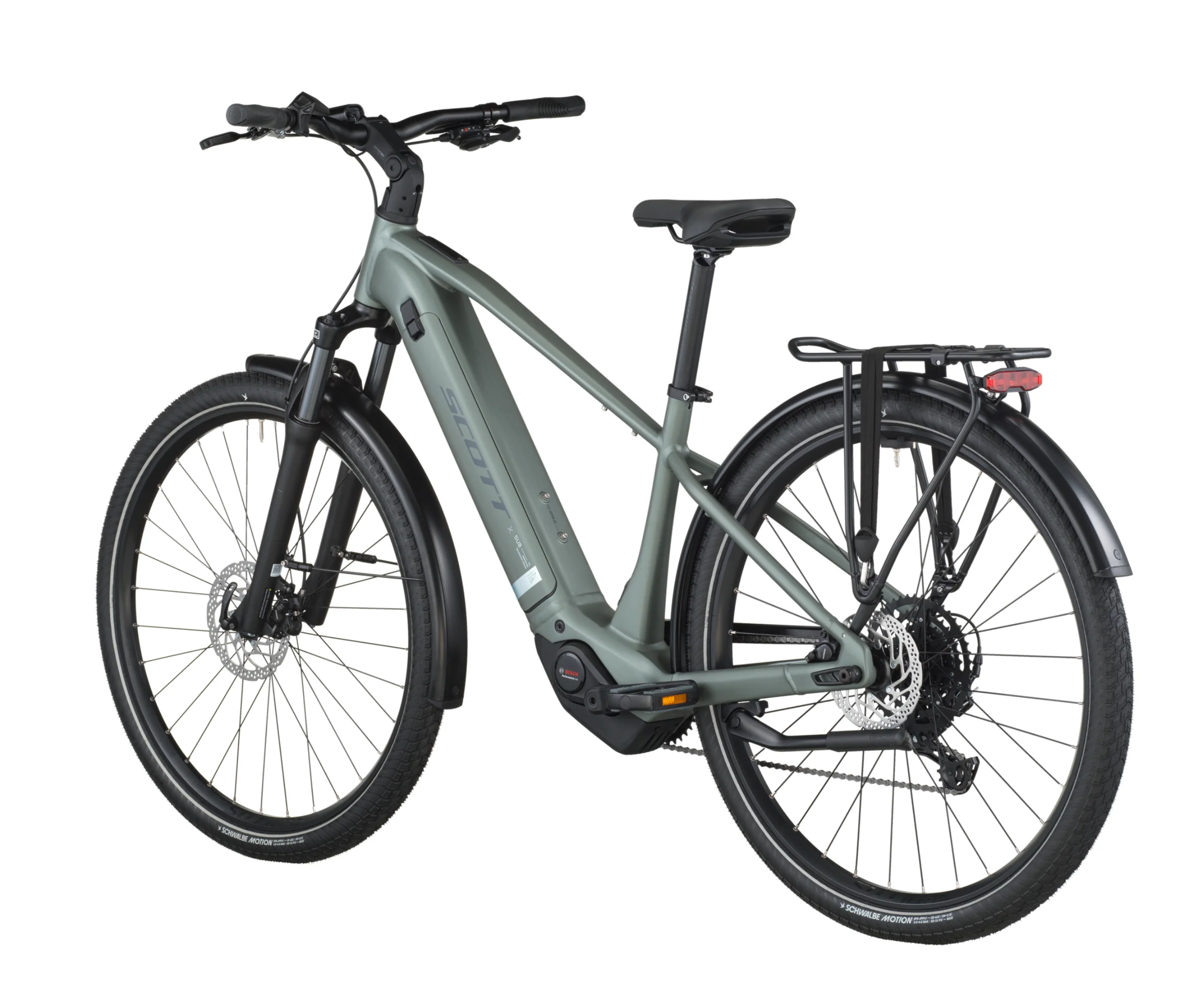 Scott Sub Sport 30 Electric Hybrid Bike In Highland Green - Image 3