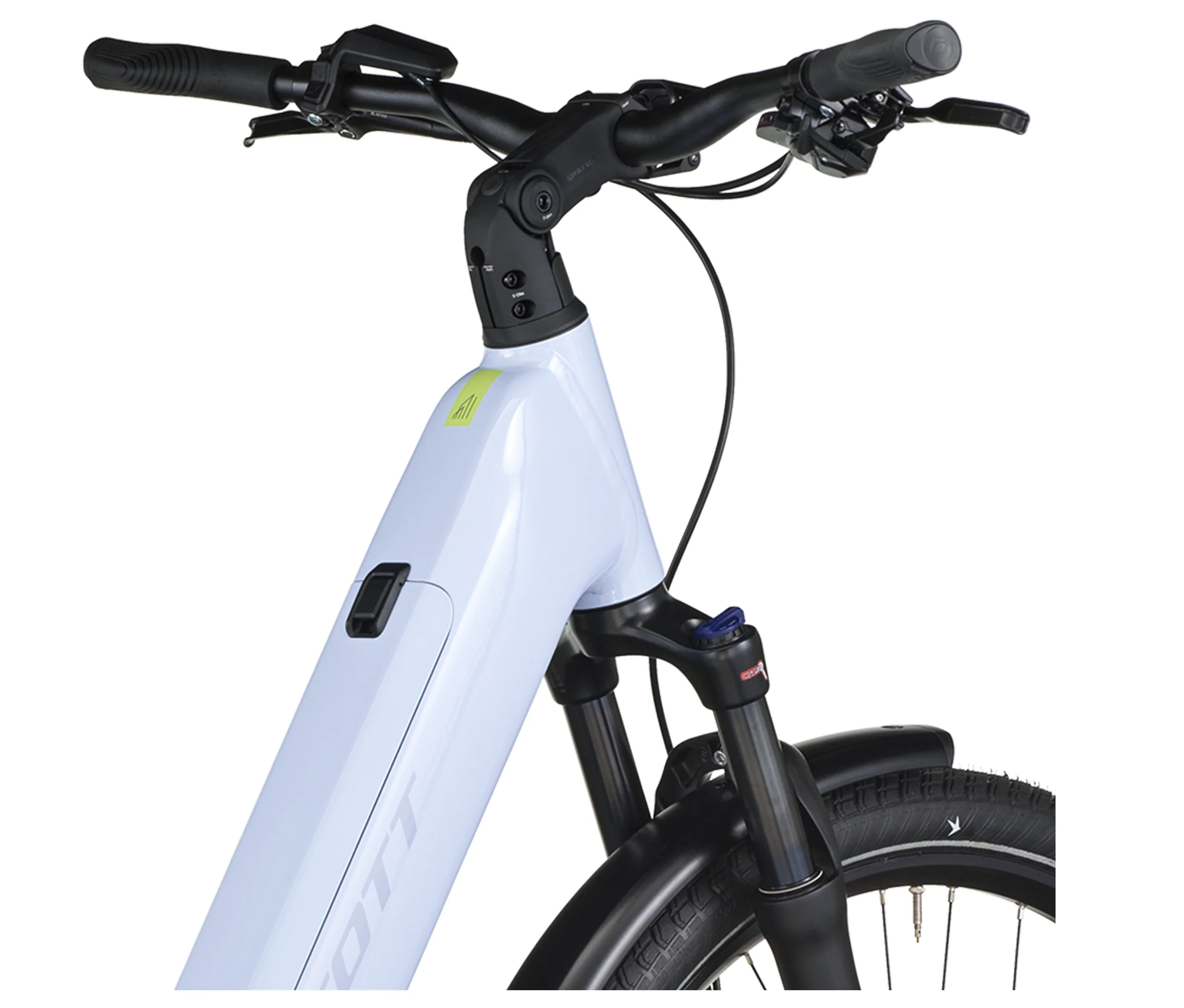 Scott Sub Sport 30 Wave Electric Hybrid Bike In Icy Blue - Image 3