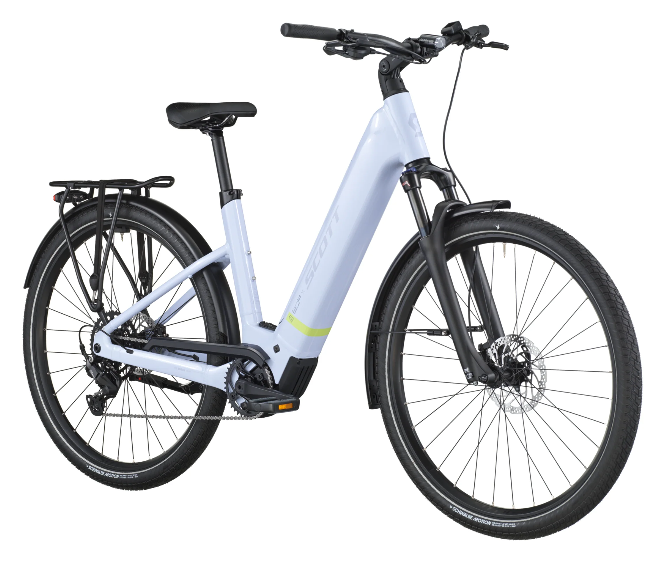 Scott Sub Sport 30 Wave Electric Hybrid Bike In Icy Blue - Image 4