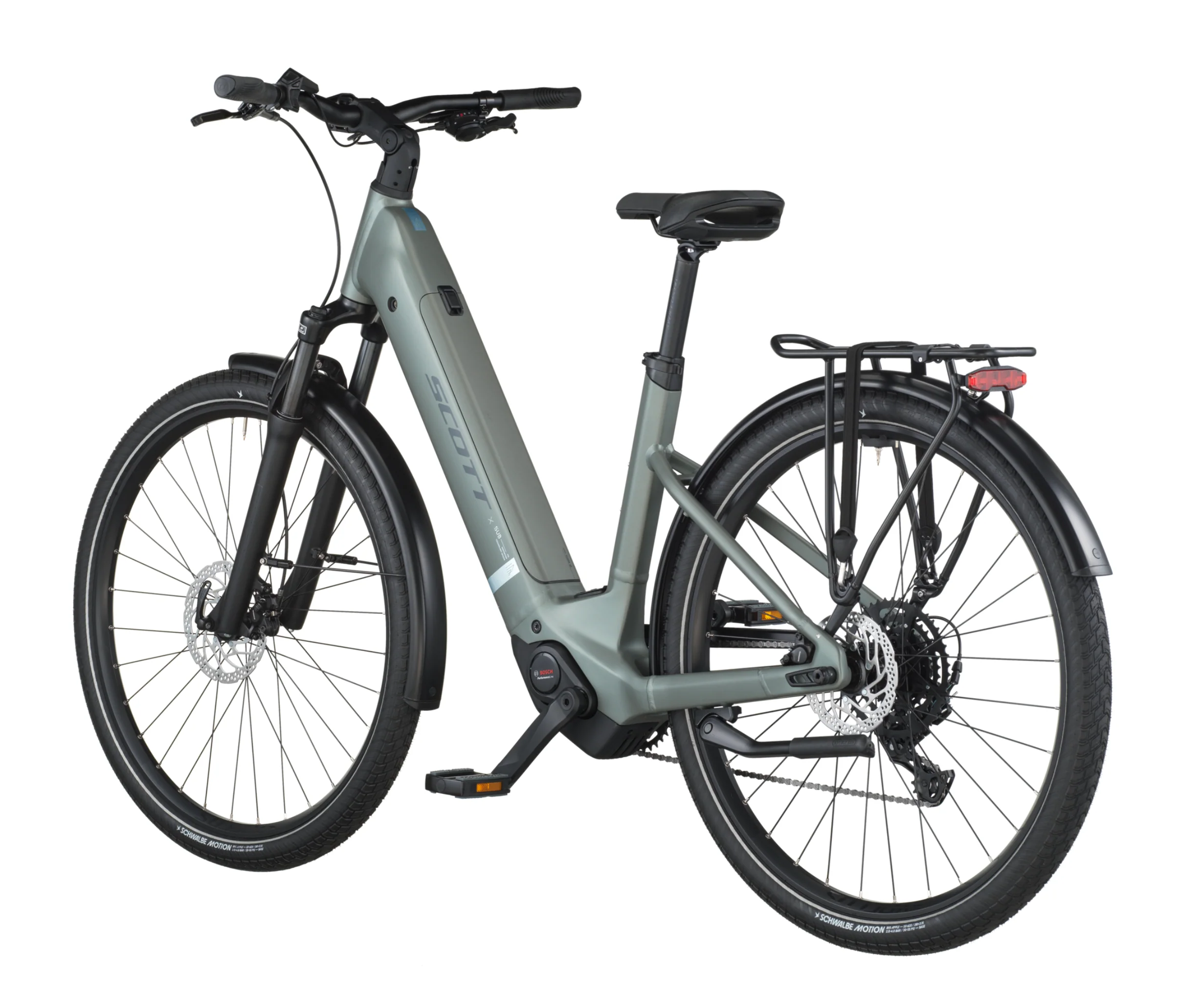 Scott Sub Sport 30 Wave Electric Hybrid Bike In Highland Green - Image 3