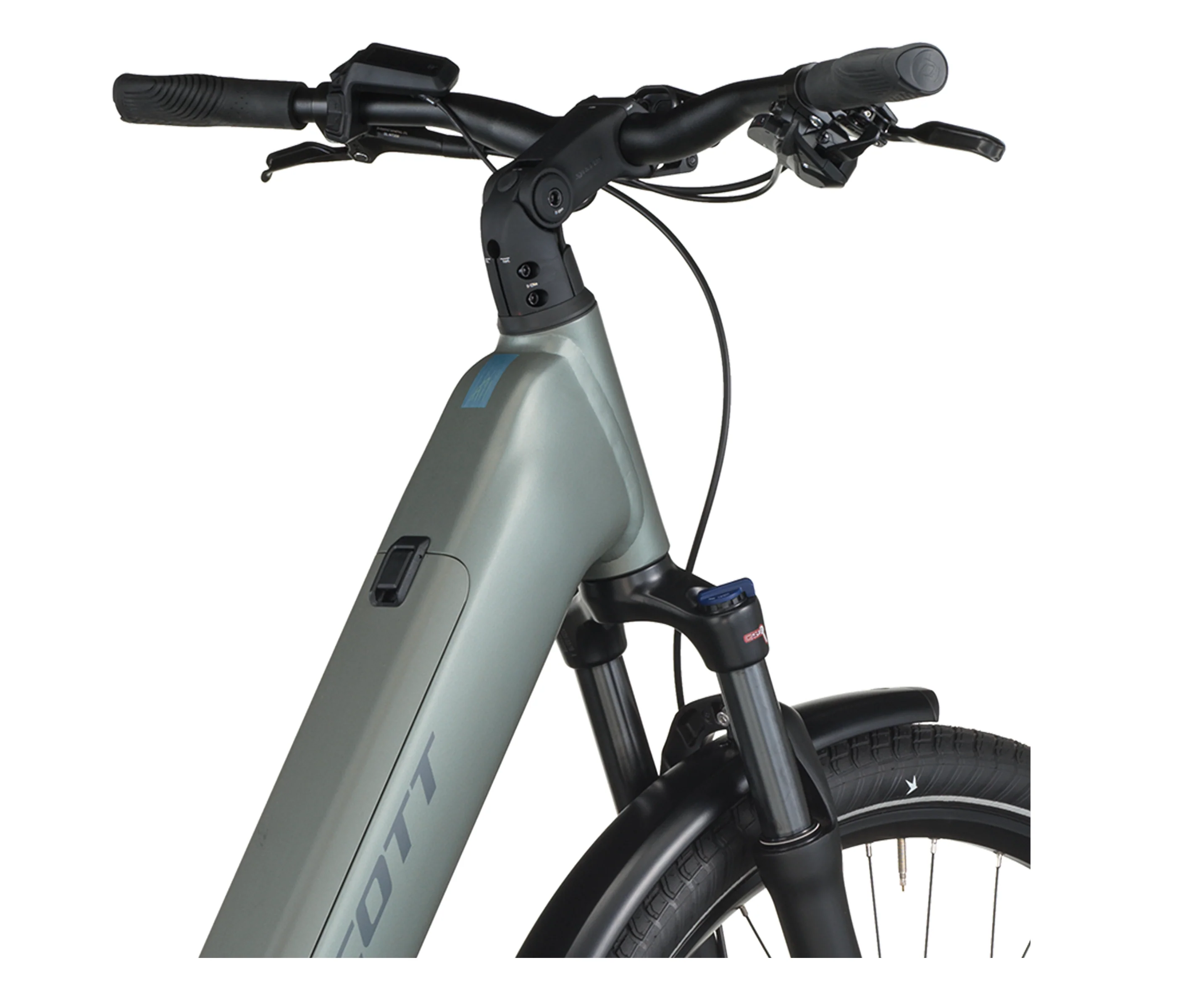 Scott Sub Sport 30 Wave Electric Hybrid Bike In Highland Green - Image 4