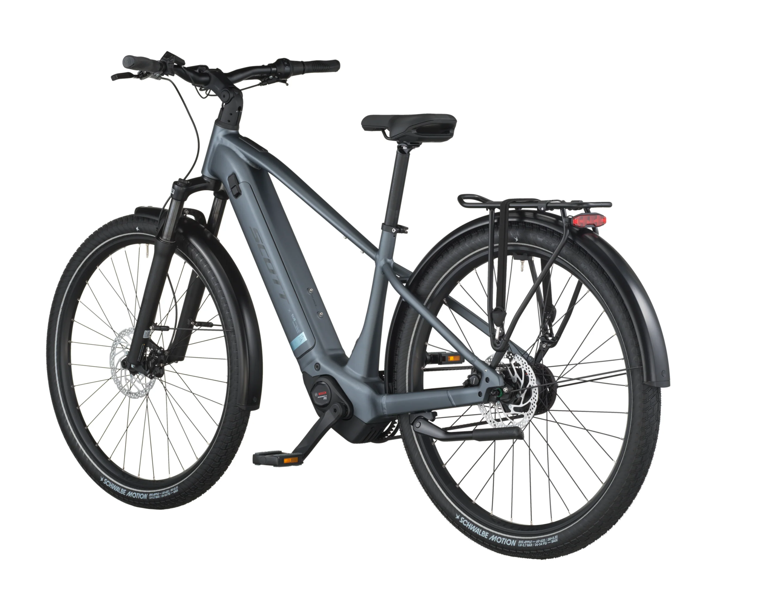 Scott Sub Tour 20 Electric Hybrid Bike In Smoke Grey - Image 3
