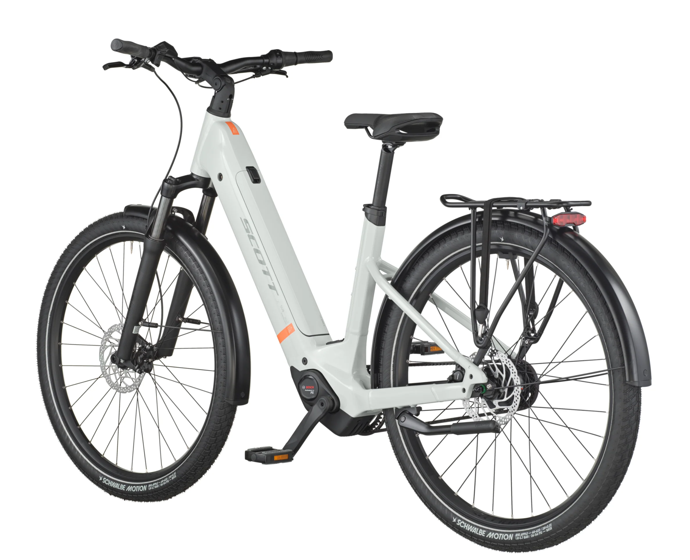 Scott Sub Tour 20 Wave Electric Hybrid Bike In Classic Grey - Image 3