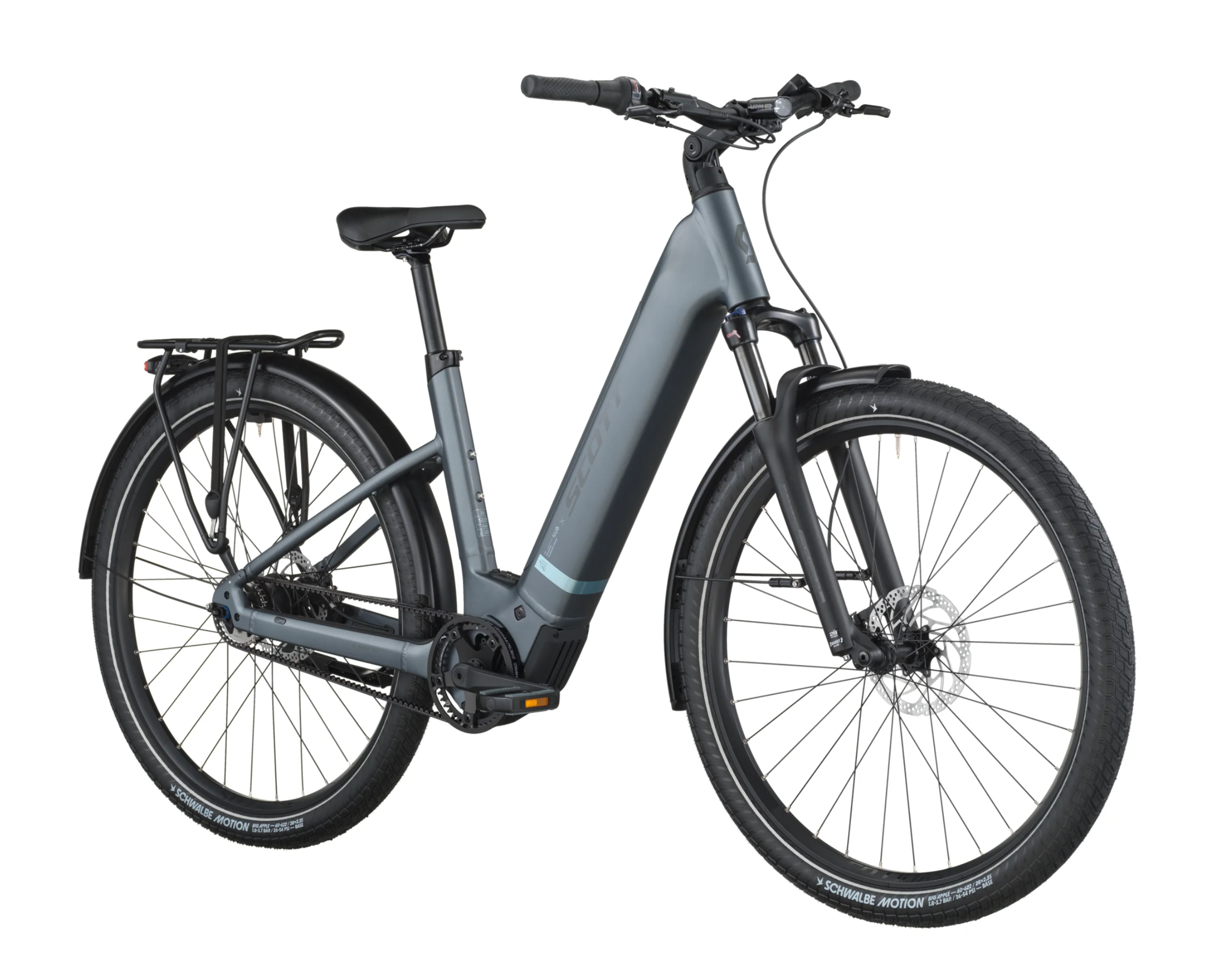 Scott Sub Tour 20 Wave Electric Hybrid Bike In Smoke Grey - Image 2