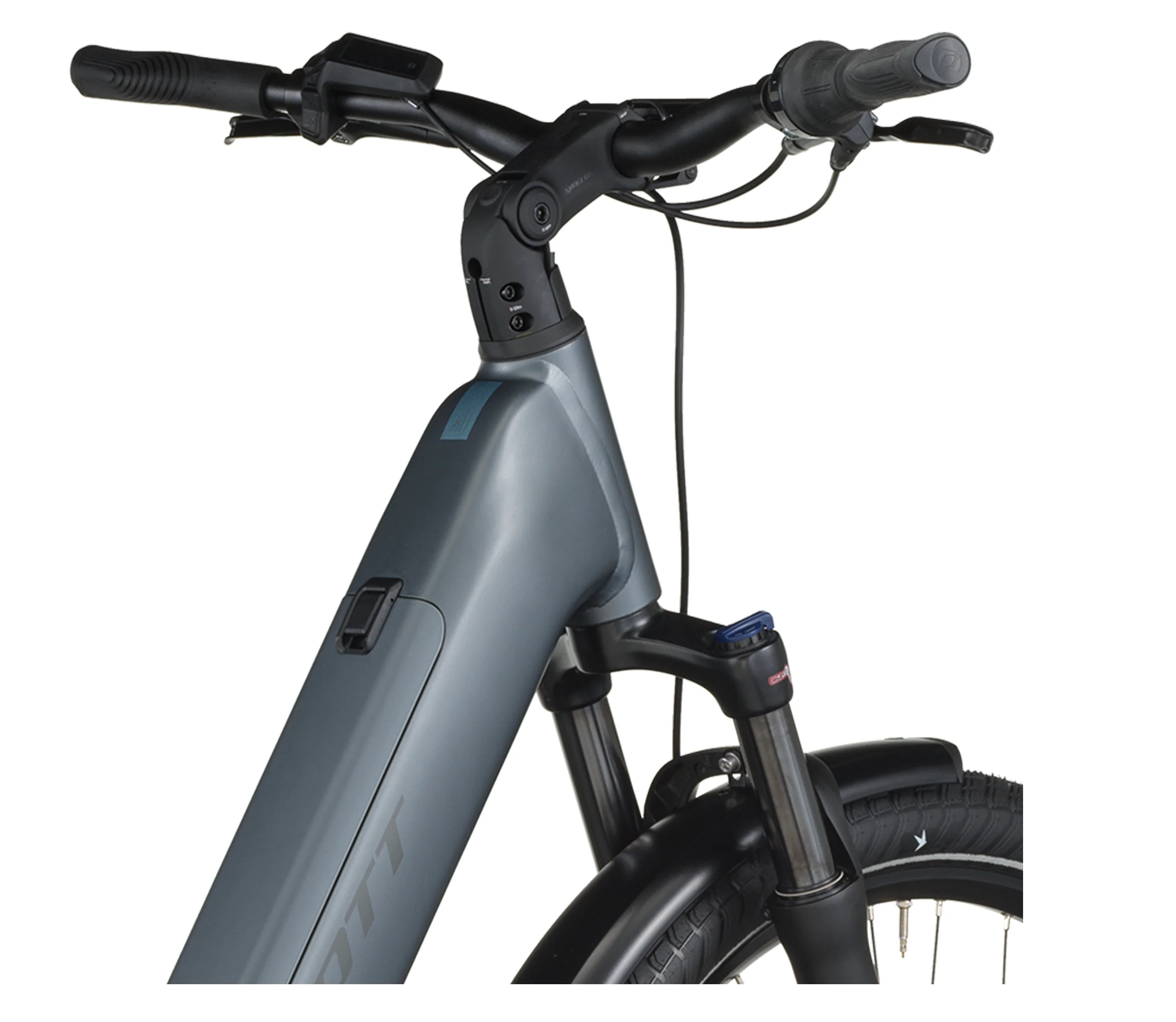 Scott Sub Tour 20 Wave Electric Hybrid Bike In Smoke Grey - Image 4