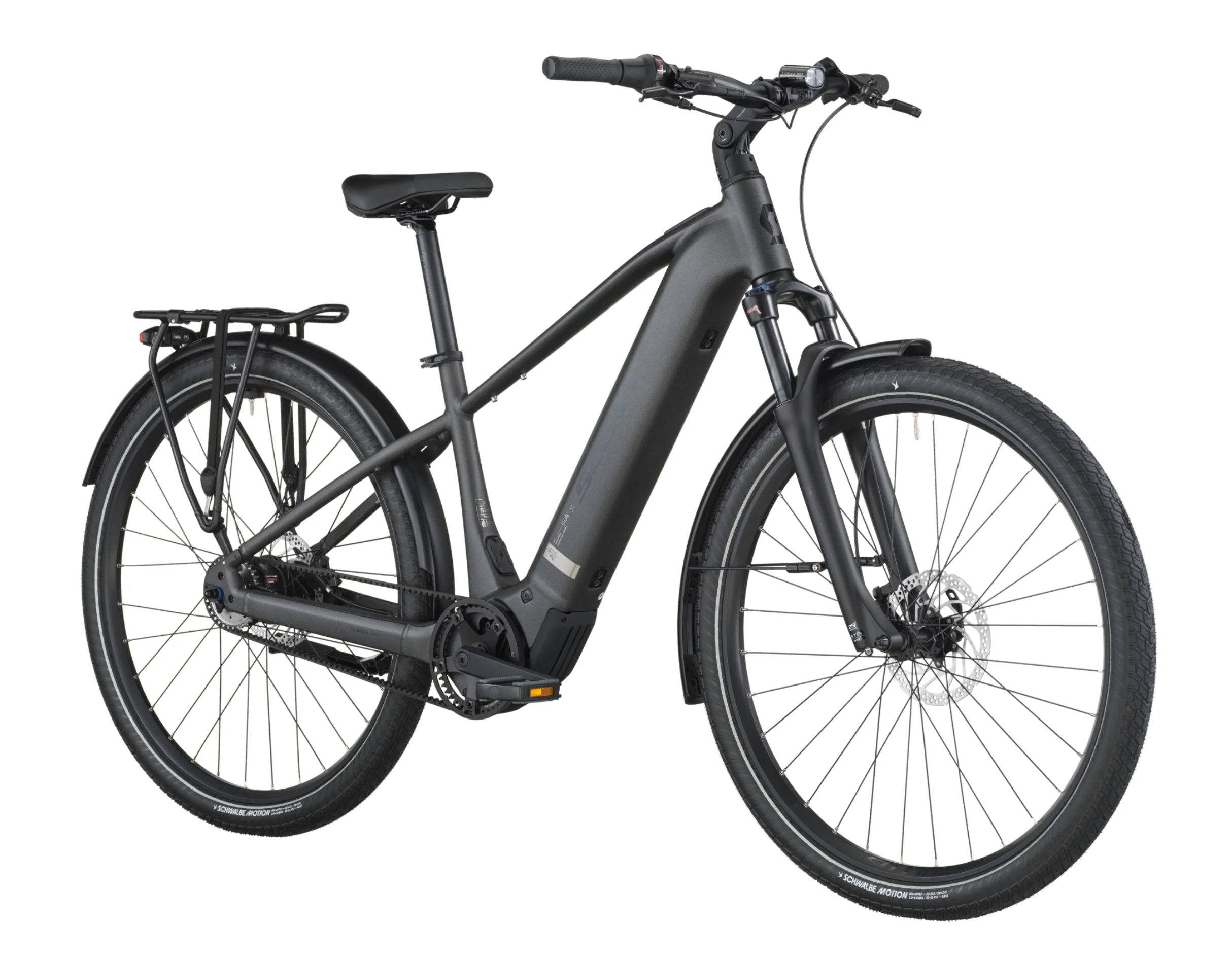 Scott Sub Tour 30 Electric Hybrid Bike In Midnight Grey - Image 2