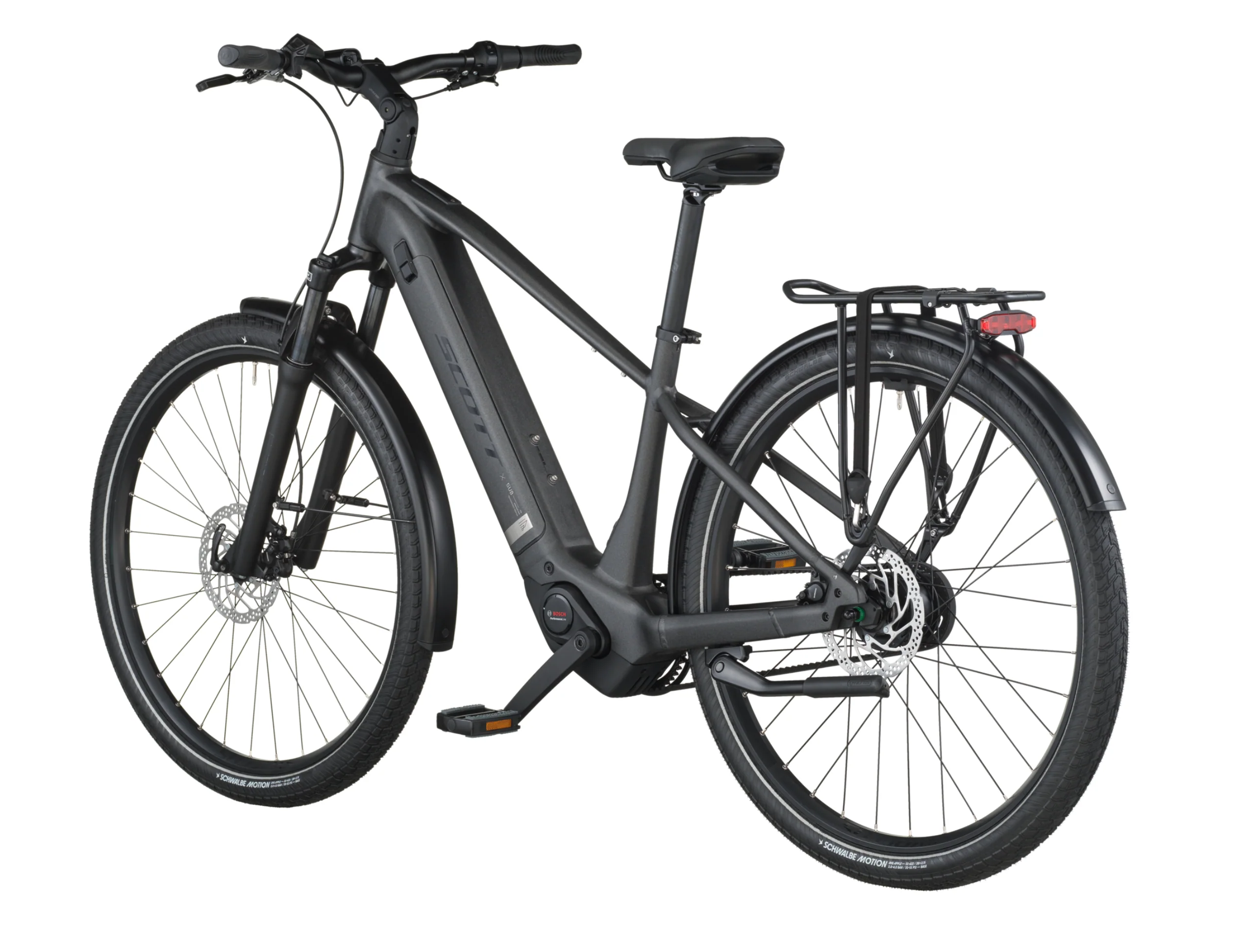 Scott Sub Tour 30 Electric Hybrid Bike In Midnight Grey - Image 3