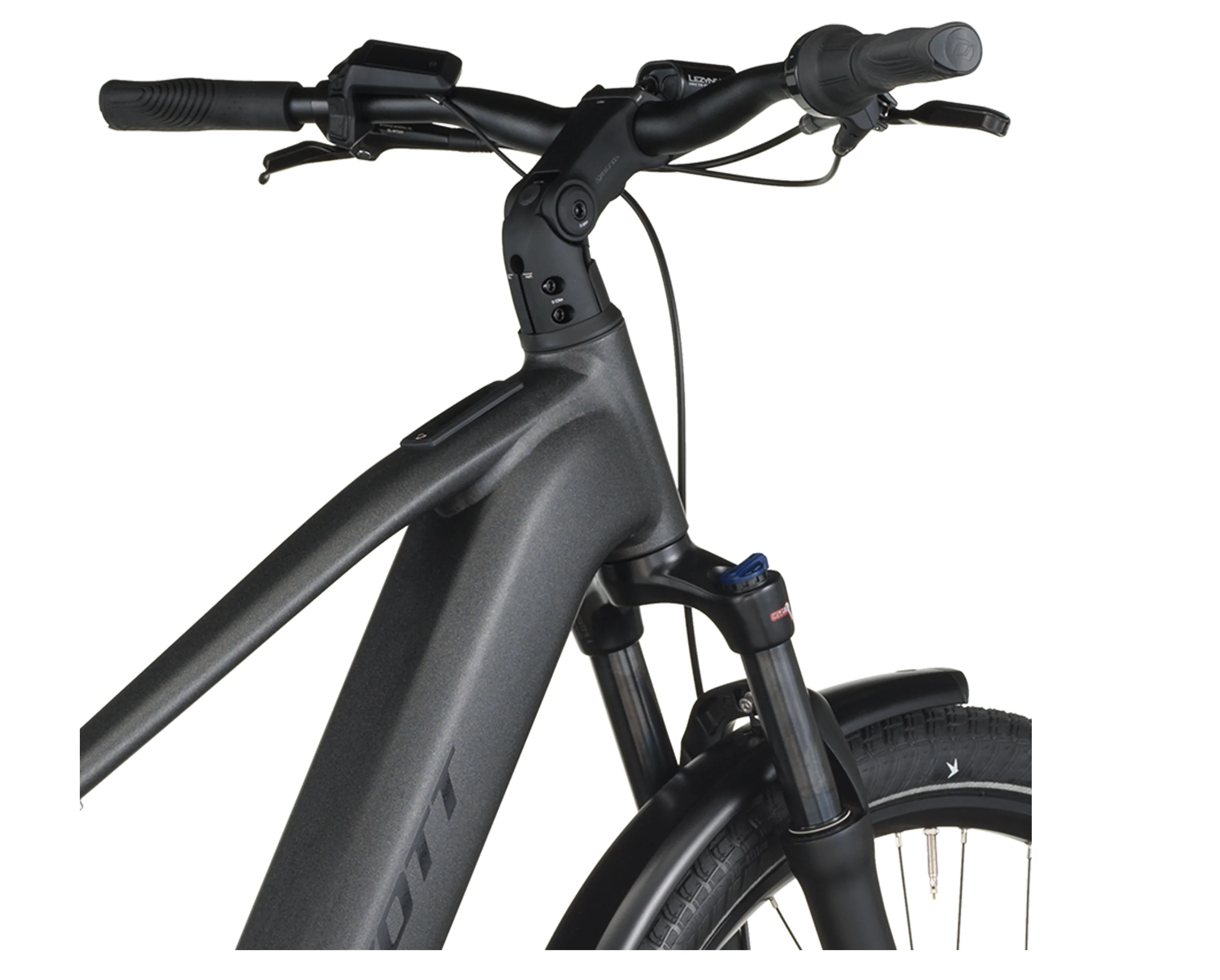 Scott Sub Tour 30 Electric Hybrid Bike In Midnight Grey - Image 4