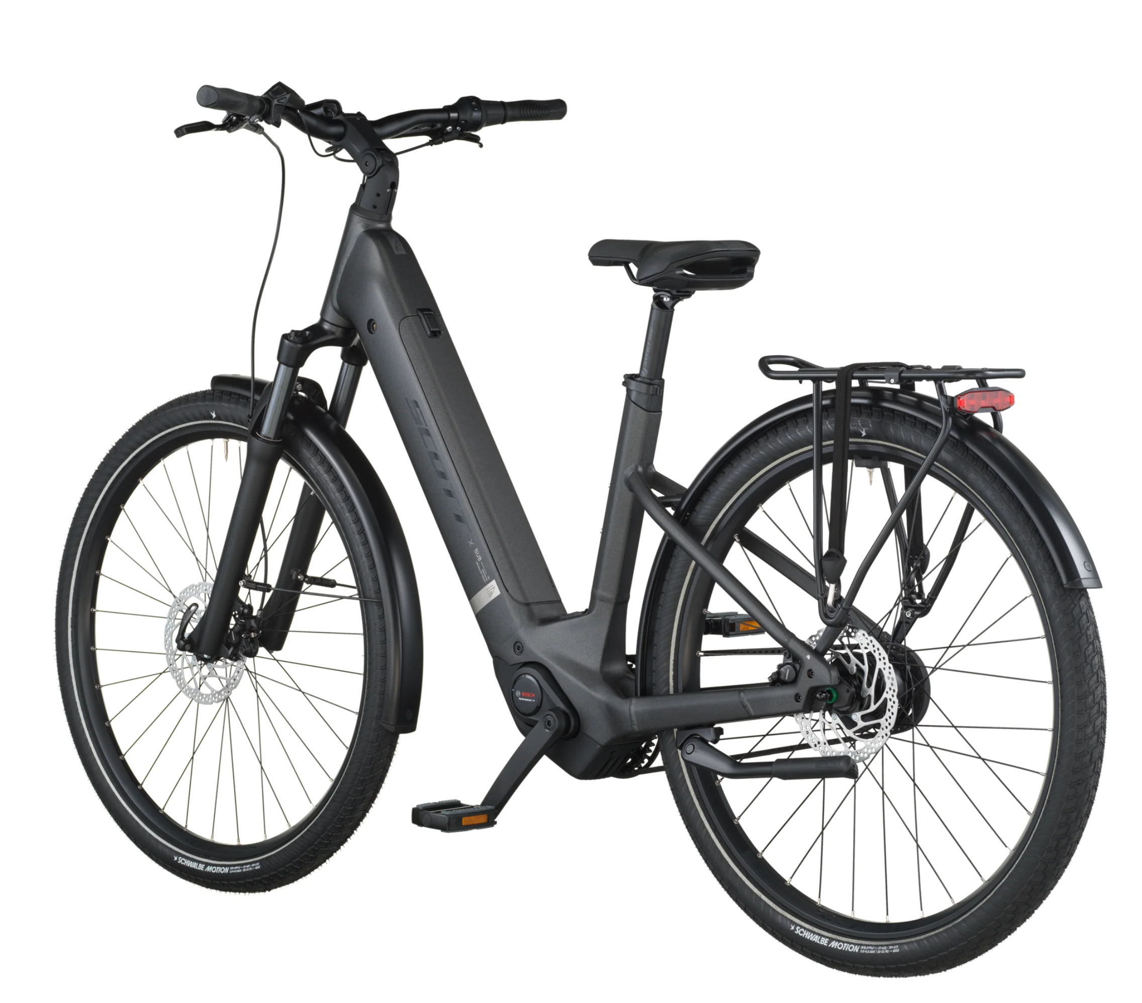 Scott Sub Tour 30 Wave Electric Hybrid Bike In Midnight Grey - Image 3