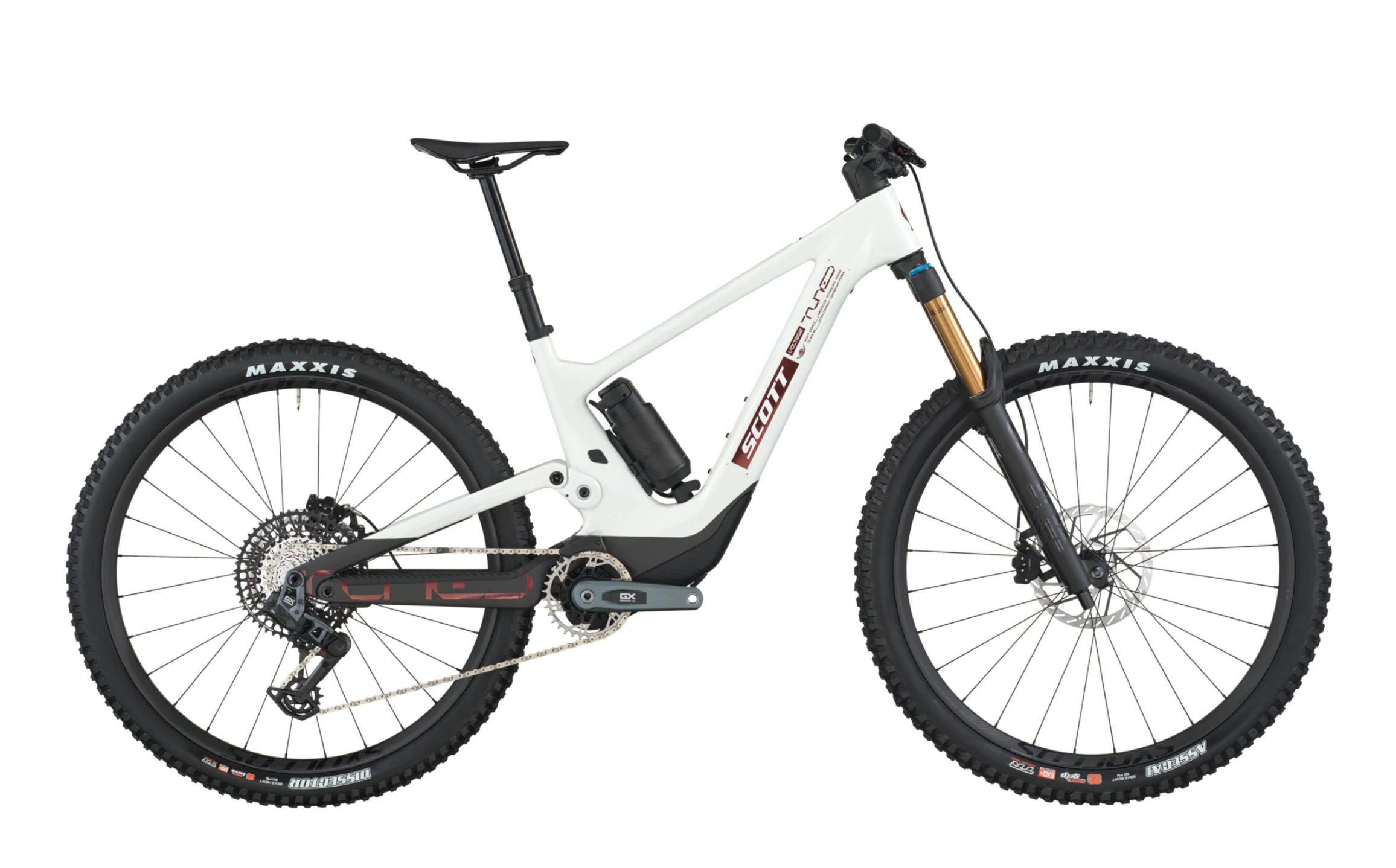 Scott Voltage 900 Tuned Electric Full Suspension Mountain Bike - Carbon Black Pastel White