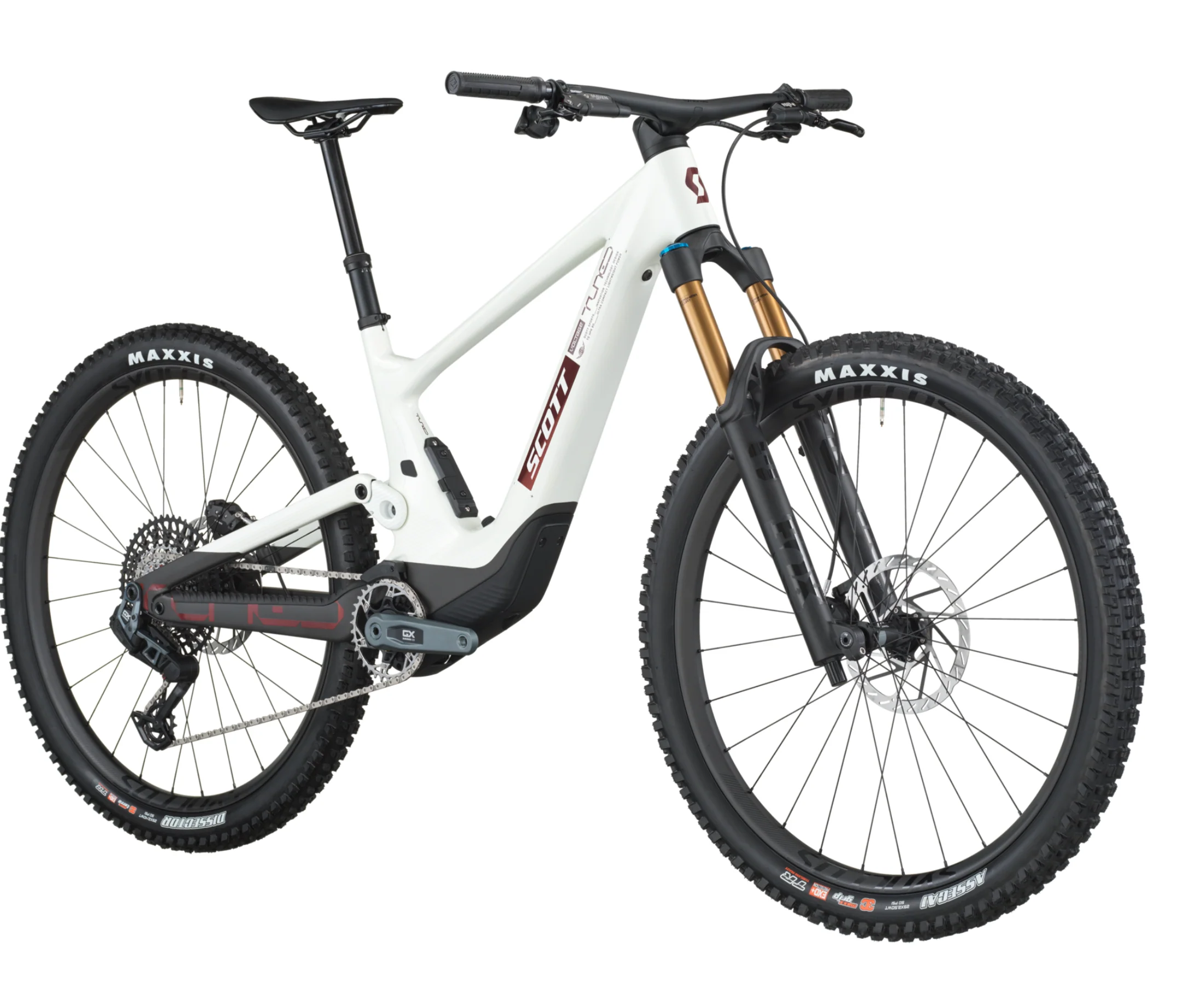 Scott Voltage 900 Tuned Electric Full Suspension Mountain Bike - Carbon Black Pastel White - Image 2