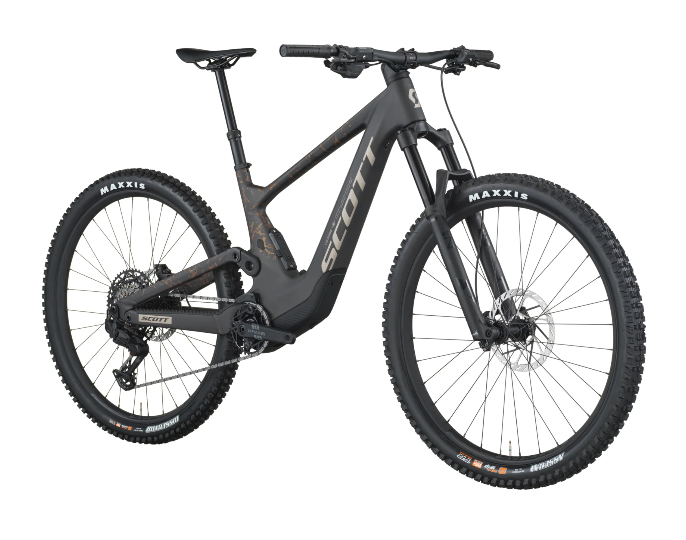 Scott Voltage 920 Electric Full Suspension Mountain Bike - Carbon Black Crackle Bronze - Image 2