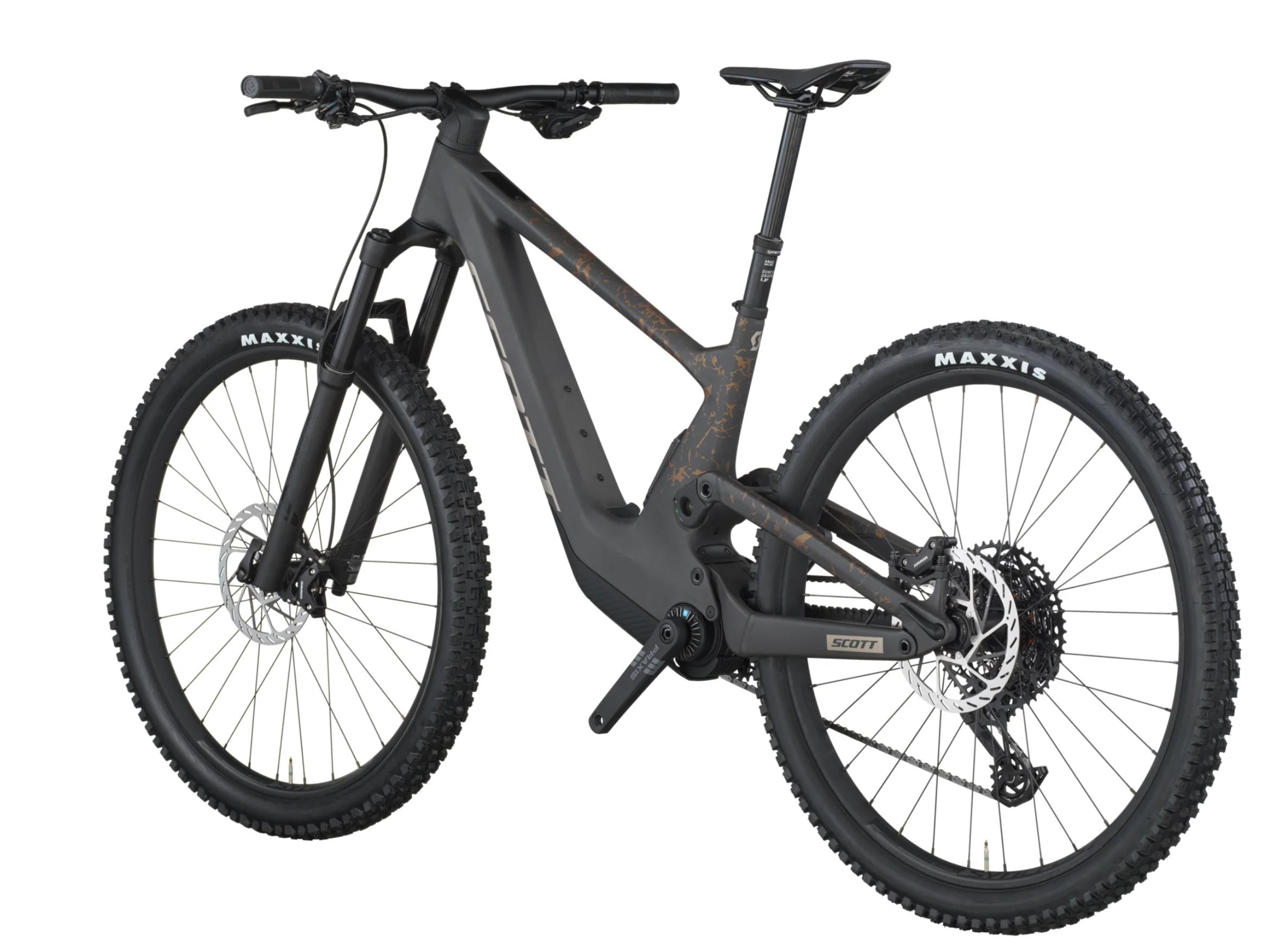 Scott Voltage 920 Electric Full Suspension Mountain Bike - Carbon Black Crackle Bronze - Image 3
