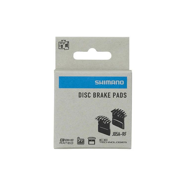 Shimano J05A-RF XTR / SLX / Deore Disc Pads & Spring Alloy Back with Cooling Fins Resin E-Bike Rated