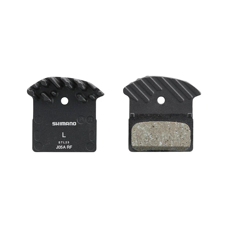 Shimano J05A-RF XTR / SLX / Deore Disc Pads & Spring Alloy Back with Cooling Fins Resin E-Bike Rated - Image 3