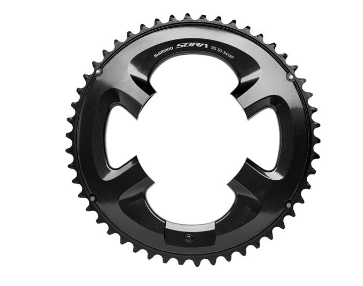 Shimano Sora FC-R3000 9-speed Double Replacement Chainring In Black 34T or 50T - Image 5